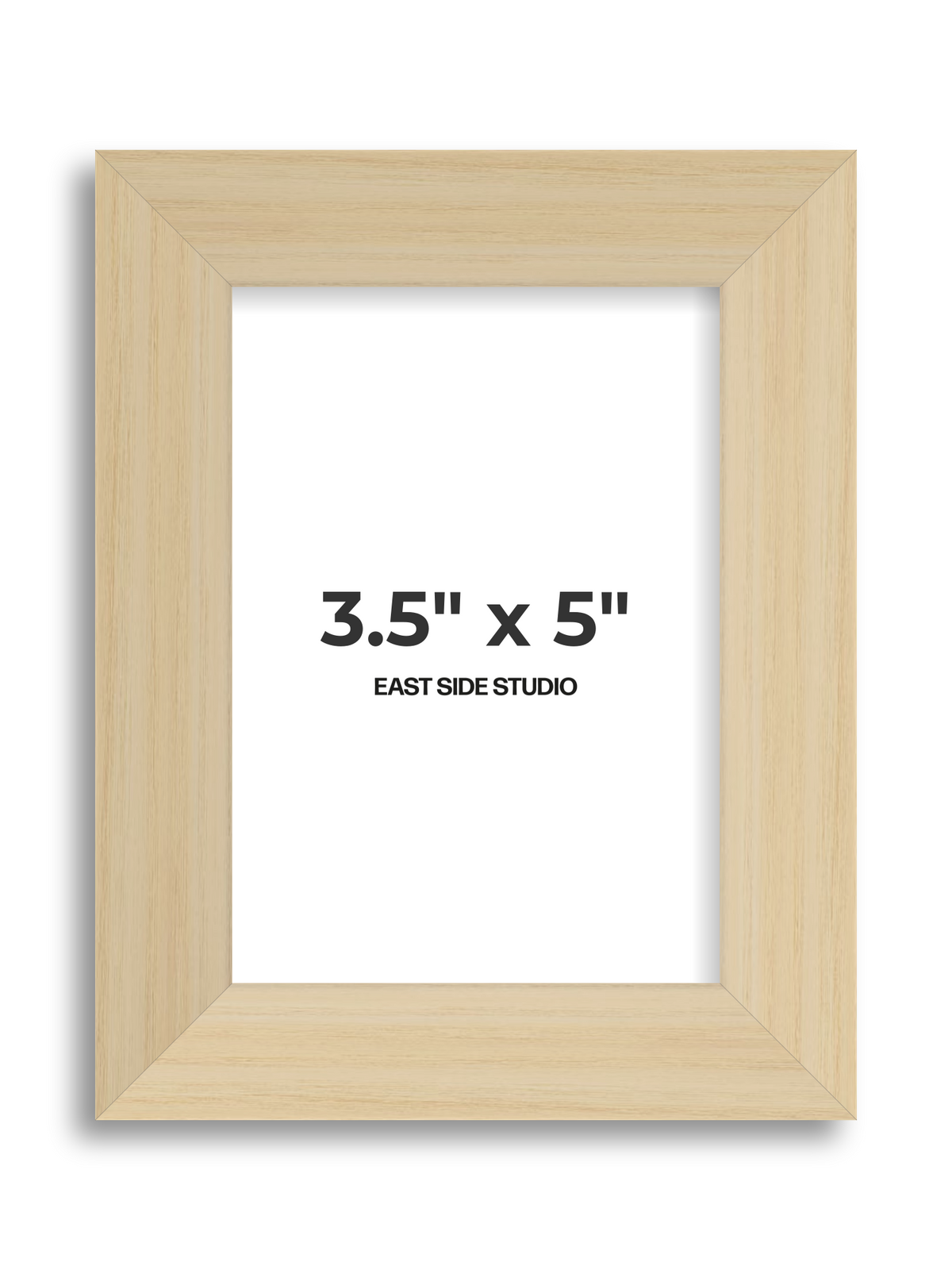Natural Wood 3.5" x 5" picture frame