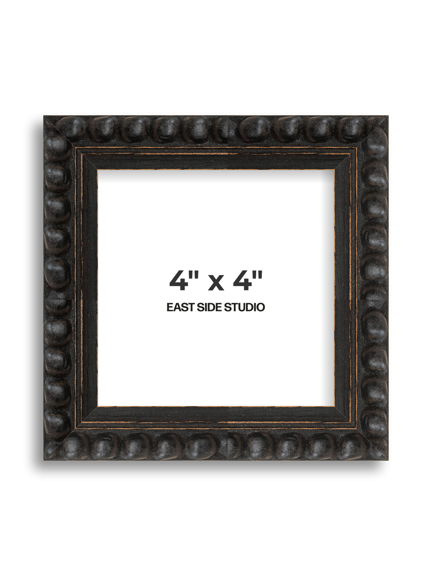 Black Bobbin 4" x 4" picture frame