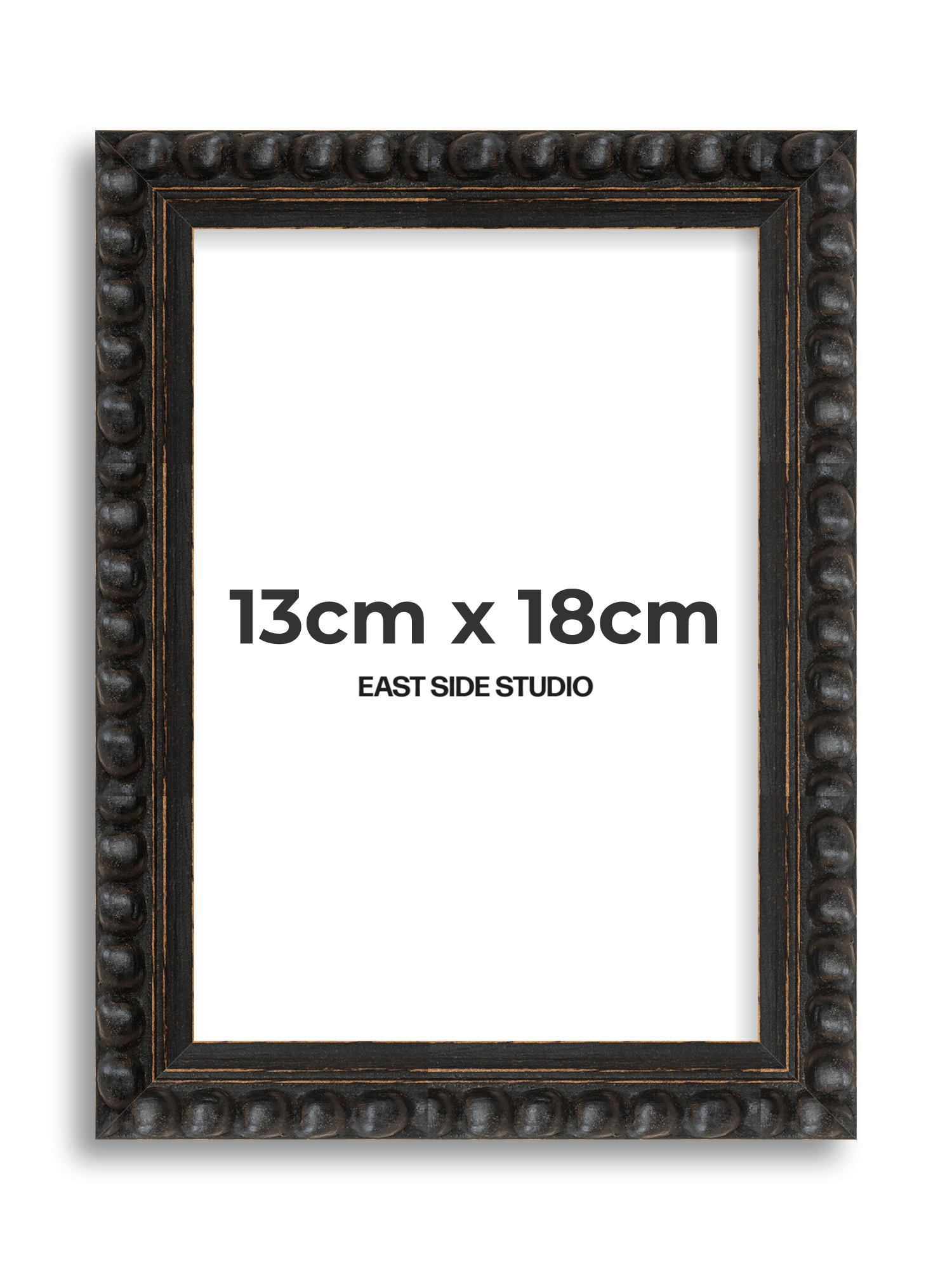 Black Bobbin 13cm x 18cm picture frame