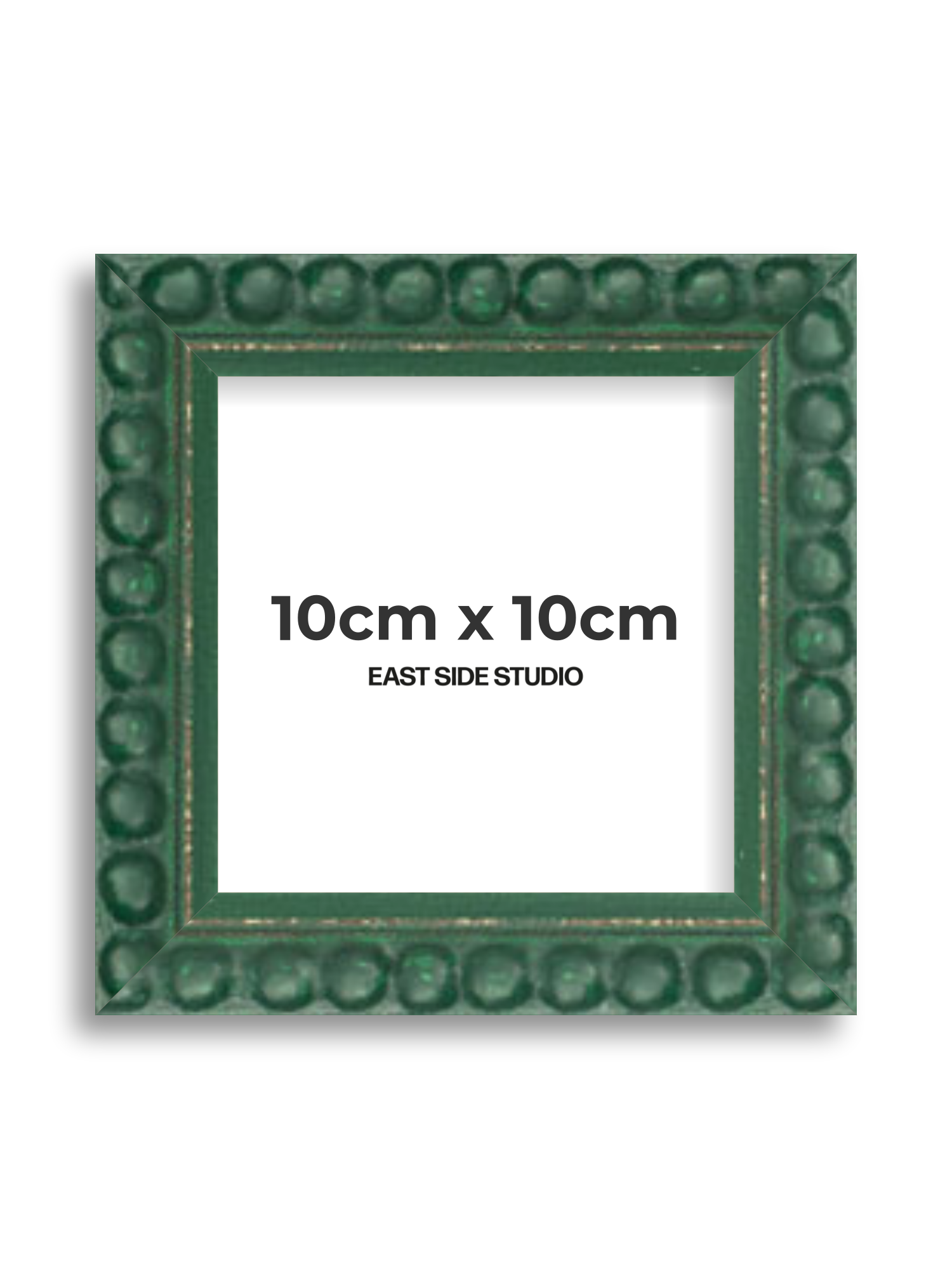 Dark Green Bobbin 10cm x 10cm picture frame