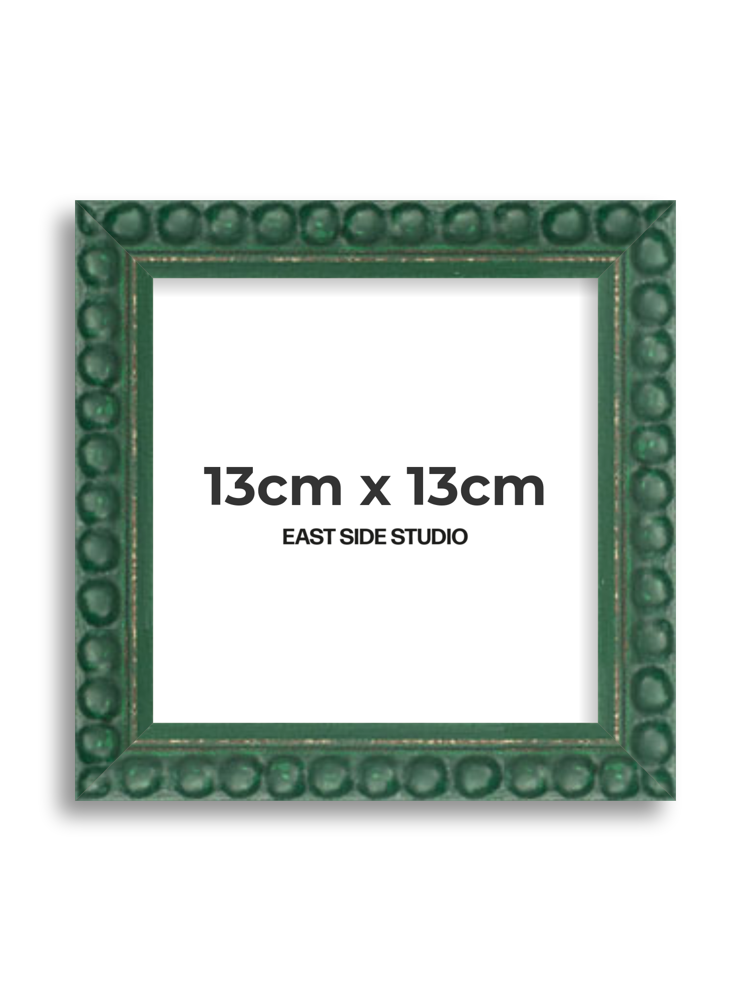 Dark Green Bobbin 13cm x 13cm picture frame