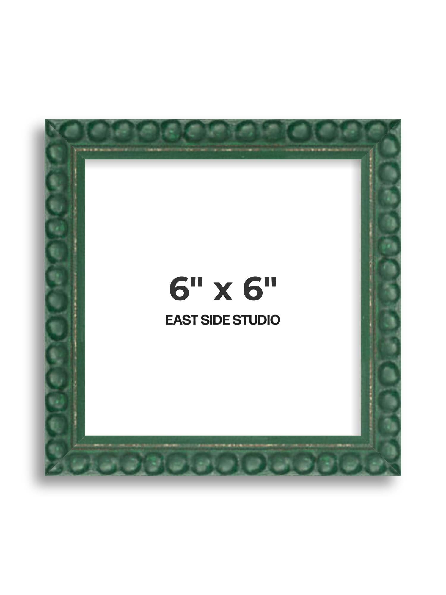 Dark Green Bobbin 6" x 6" picture frame