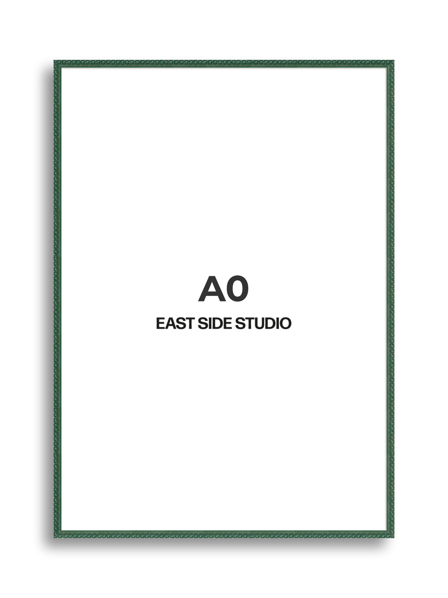 Dark Green Bobbin A0 picture frame