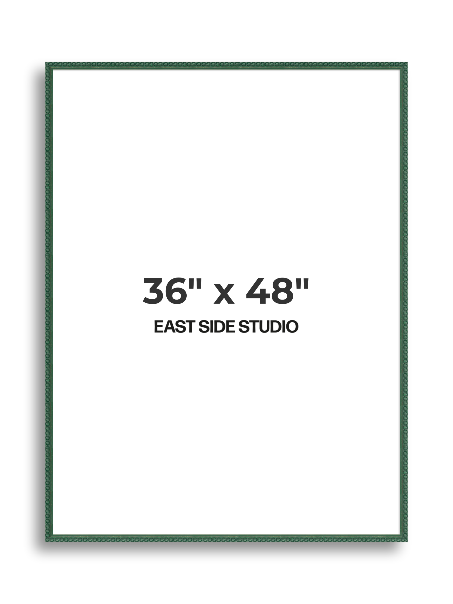 Dark Green Bobbin 36" x 48" picture frame