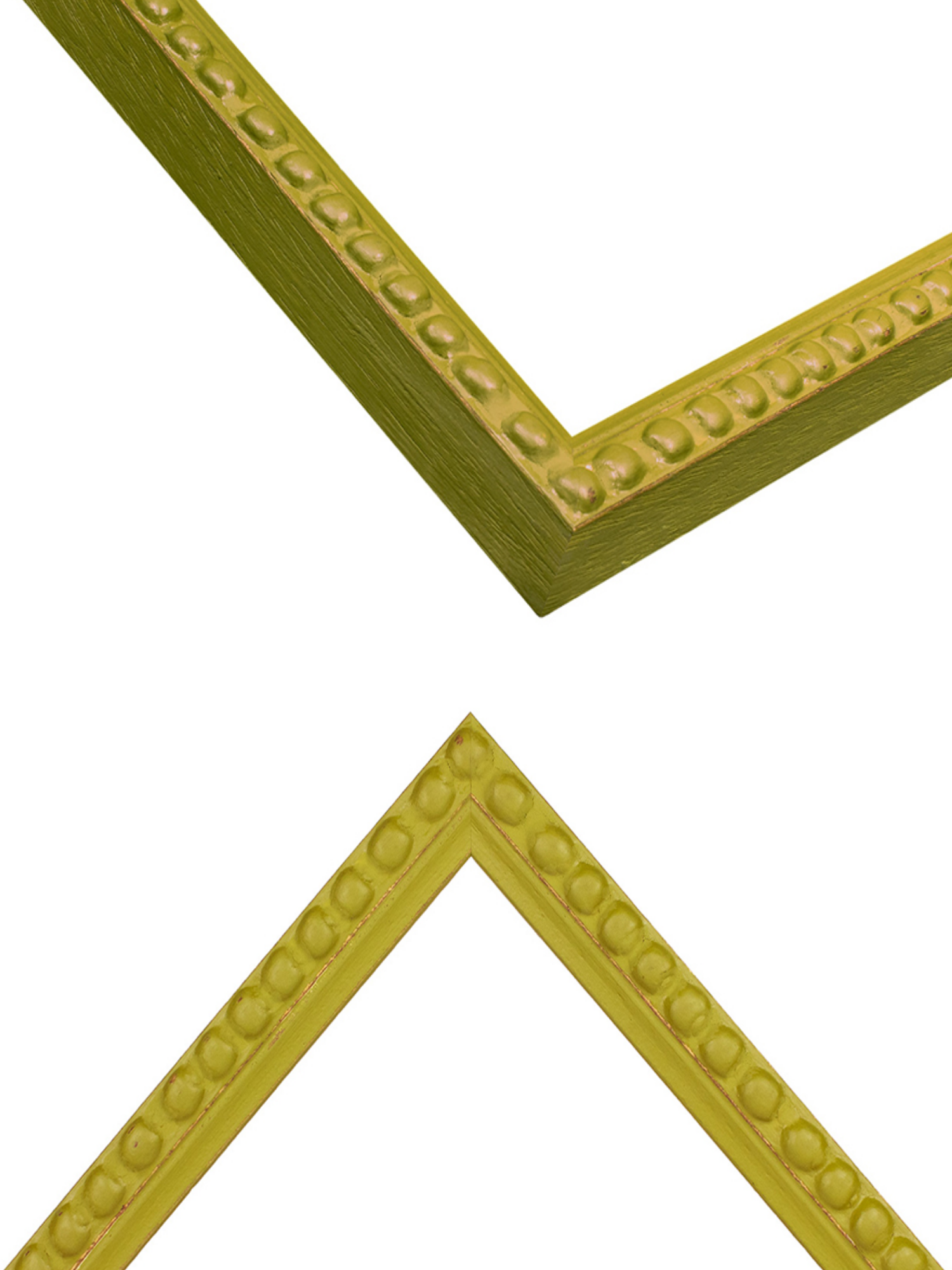 Olive Bobbin picture frame chevron view