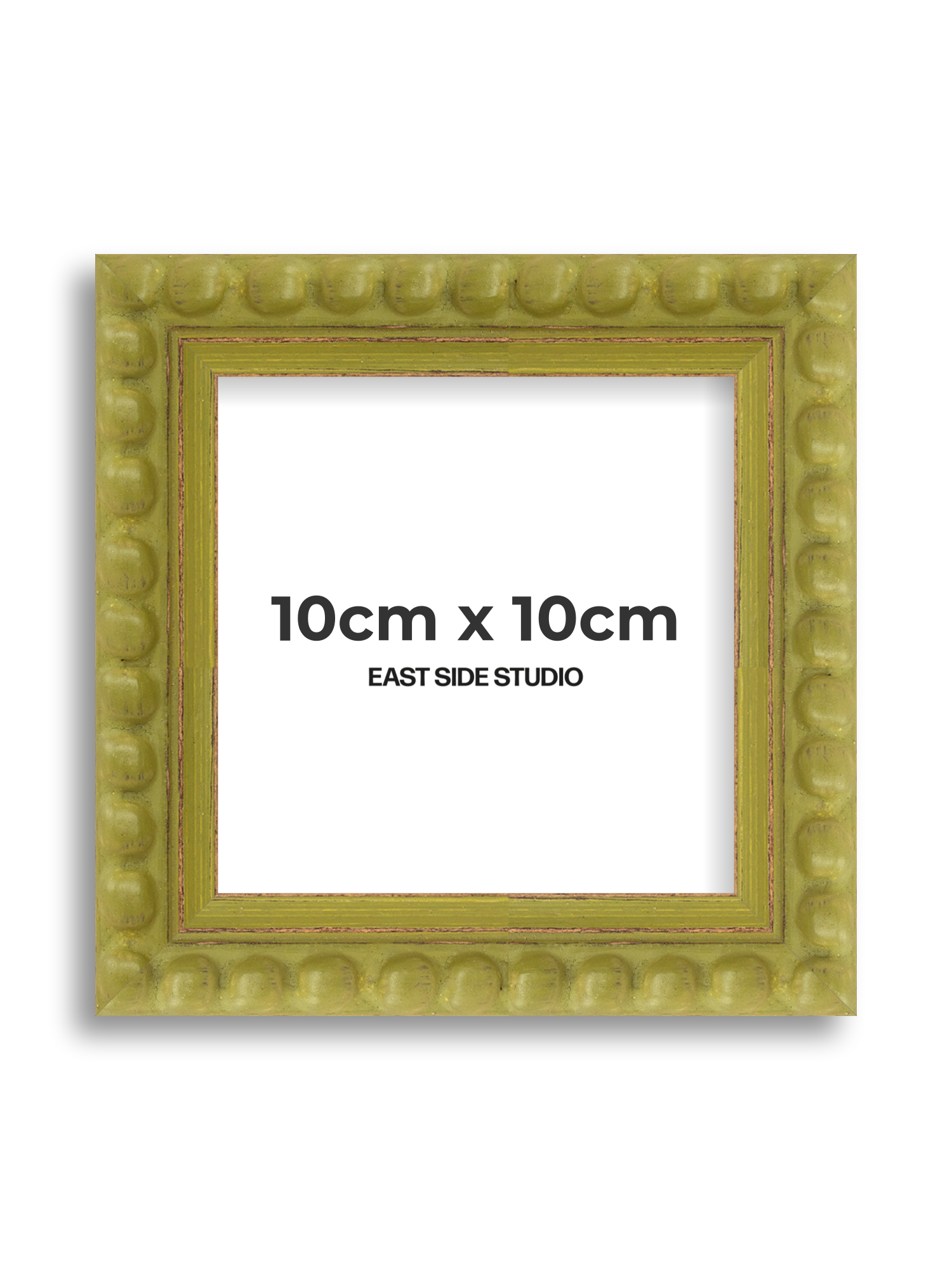 Olive Bobbin 10cm x 10cm picture frame