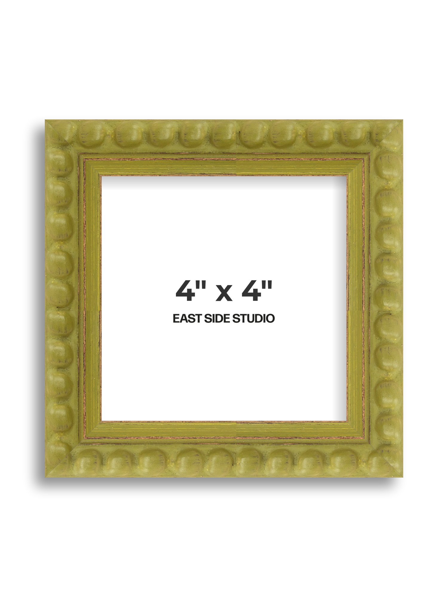 Olive Bobbin 4" x 4" picture frame