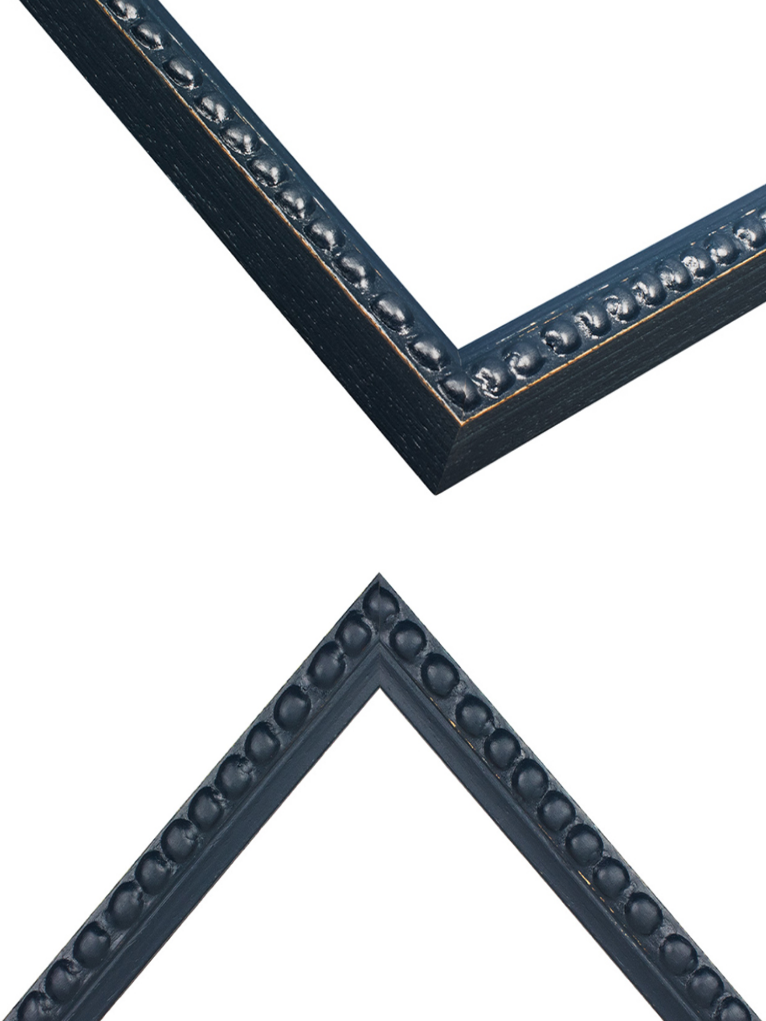 Midnight Blue Bobbin picture frame chevron view