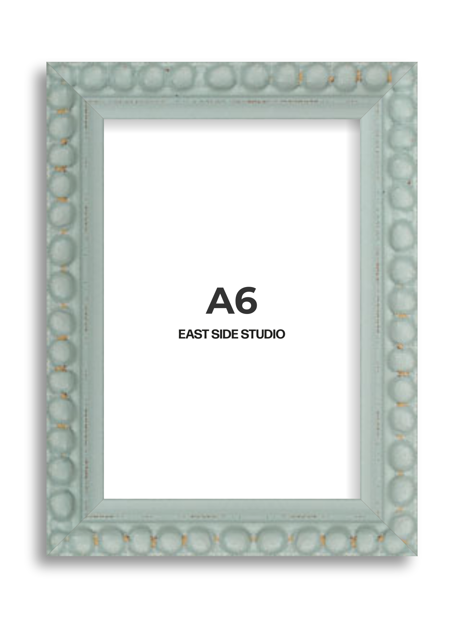 Sea Foam Grey Bobbin A6 picture frame