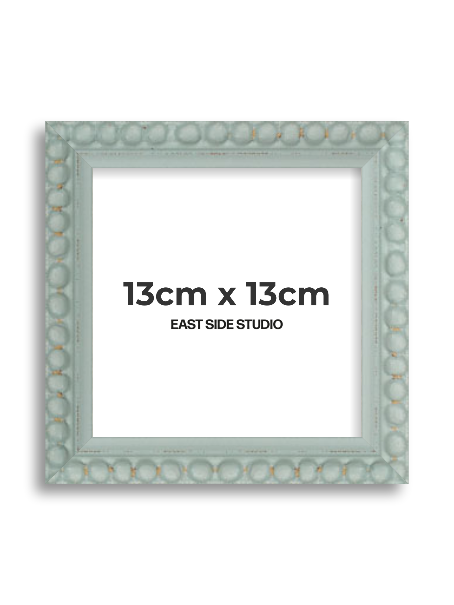 Sea Foam Grey Bobbin 13cm x 13cm picture frame