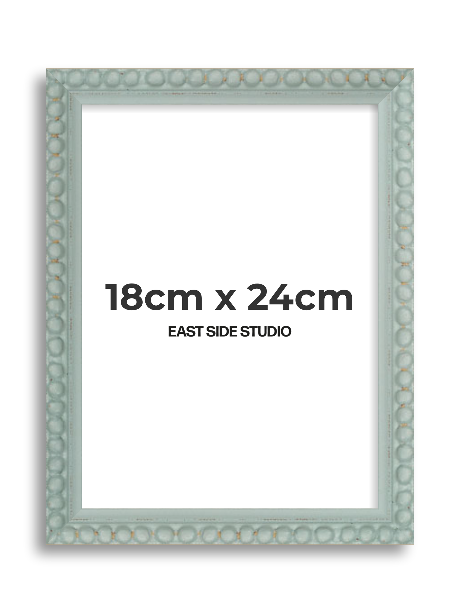 Sea Foam Grey Bobbin 18cm x 24cm picture frame