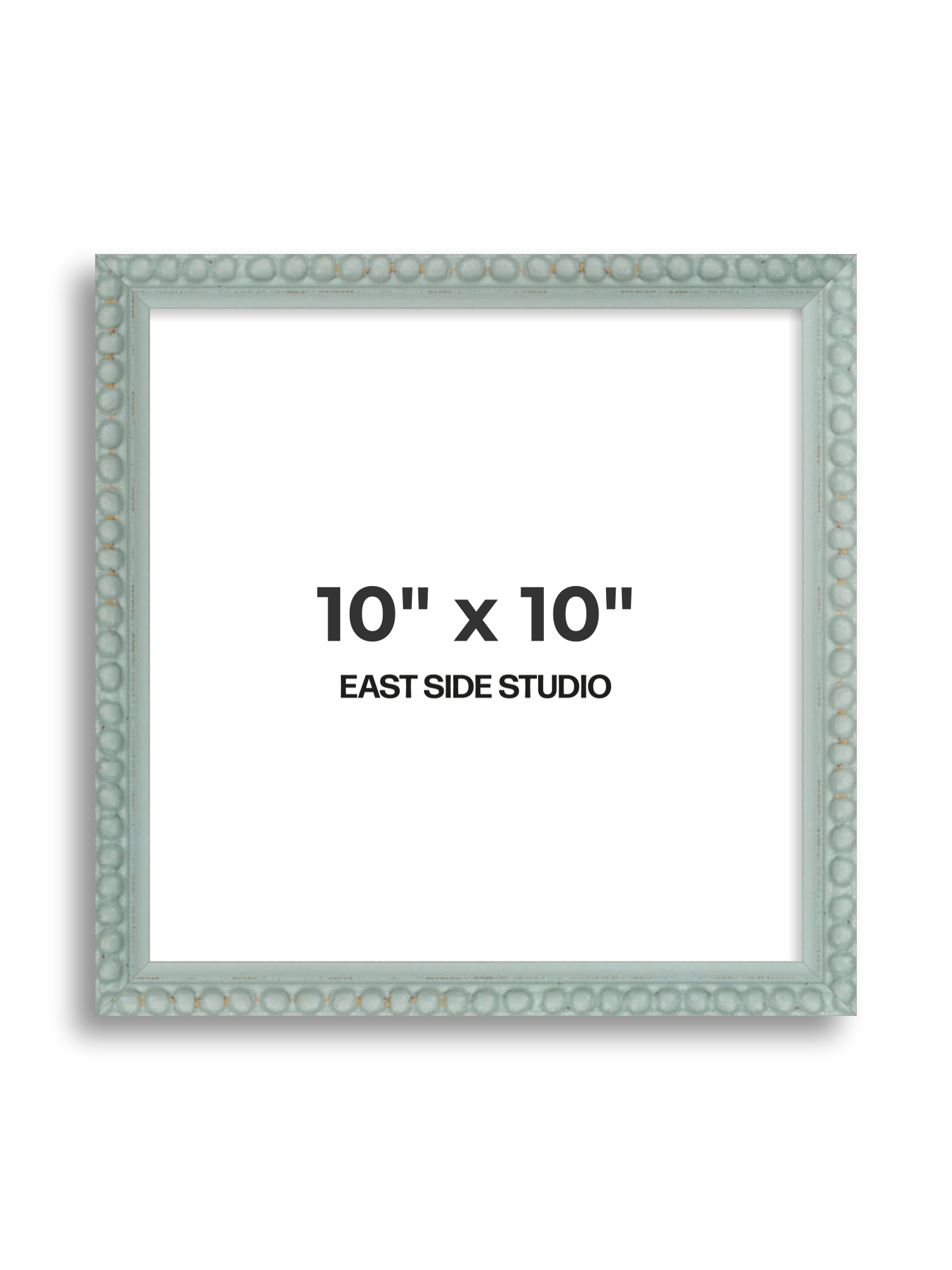 Sea Foam Grey Bobbin 10" x 10" picture frame