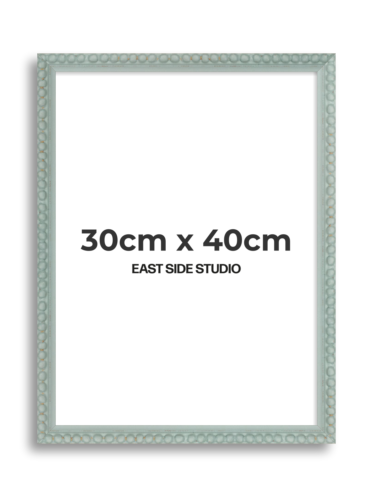 Sea Foam Grey Bobbin 30cm x 40cm picture frame