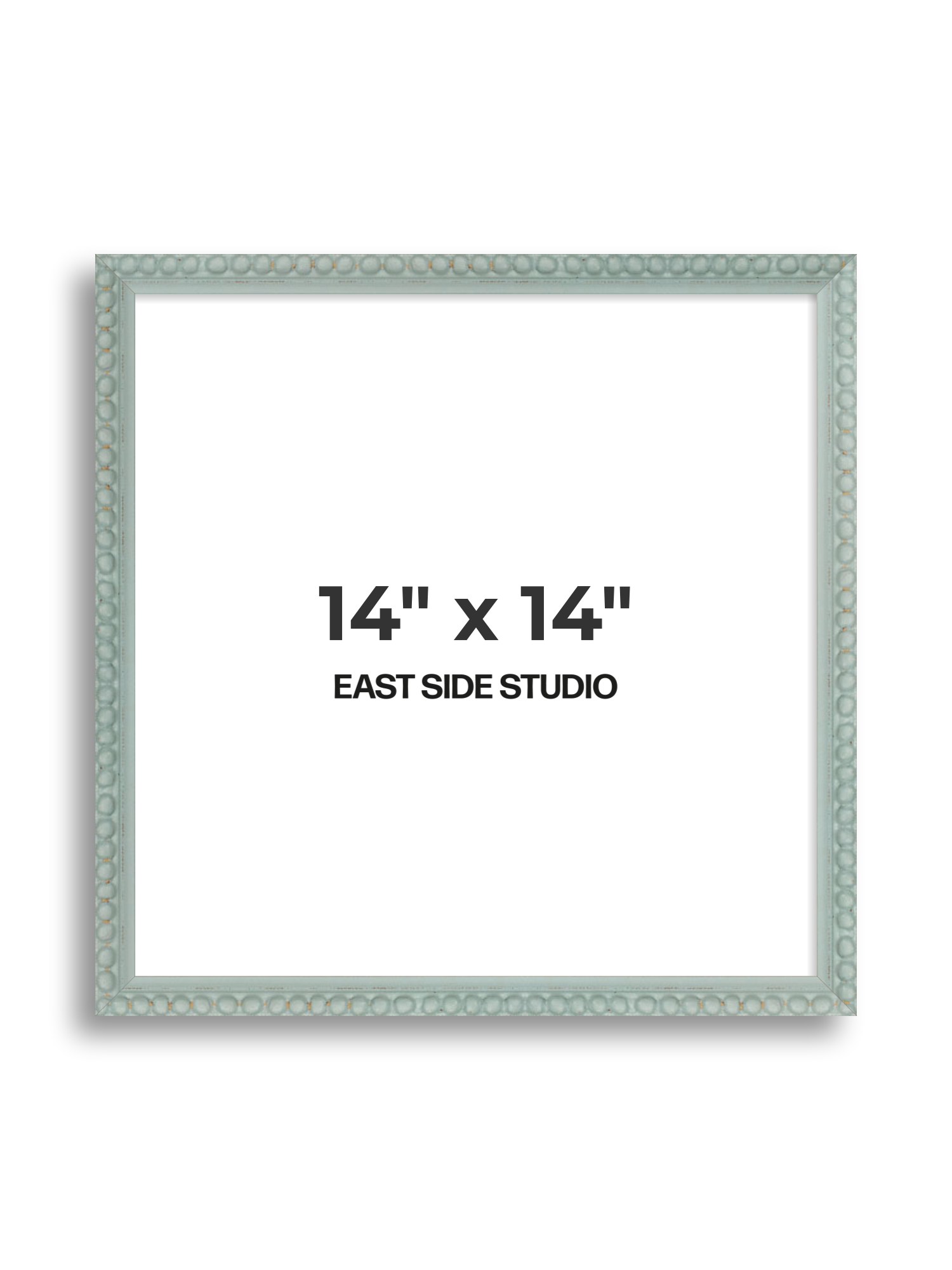 Sea Foam Grey Bobbin 14" x 14" picture frame
