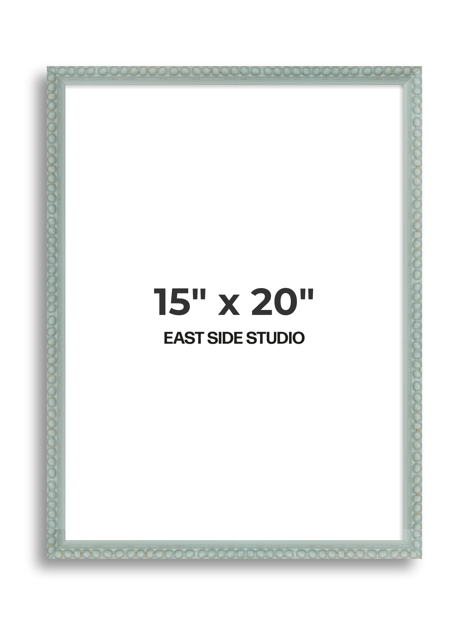 Sea Foam Grey Bobbin 15" x 20" picture frame