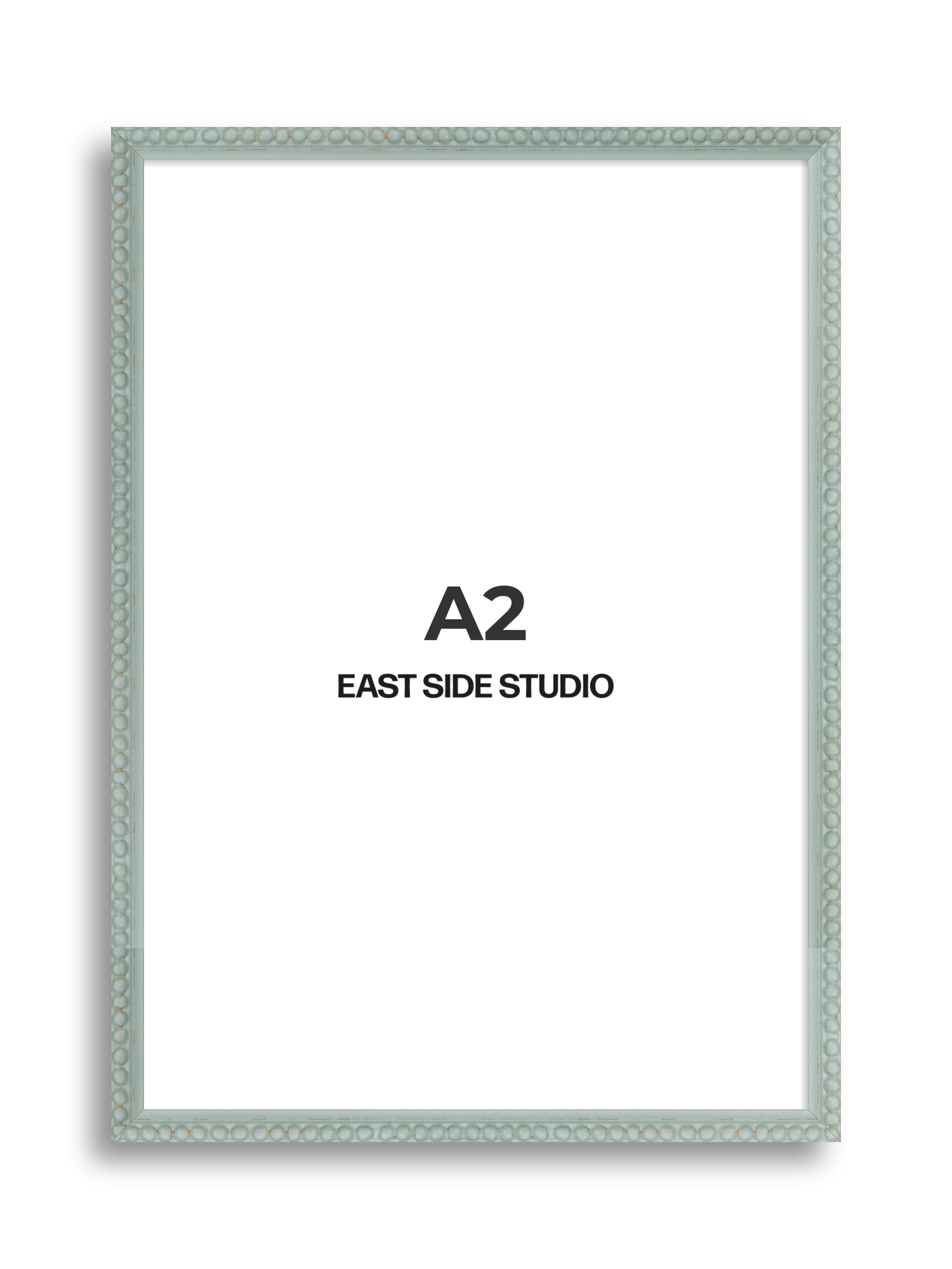 Sea Foam Grey Bobbin A2 picture frame