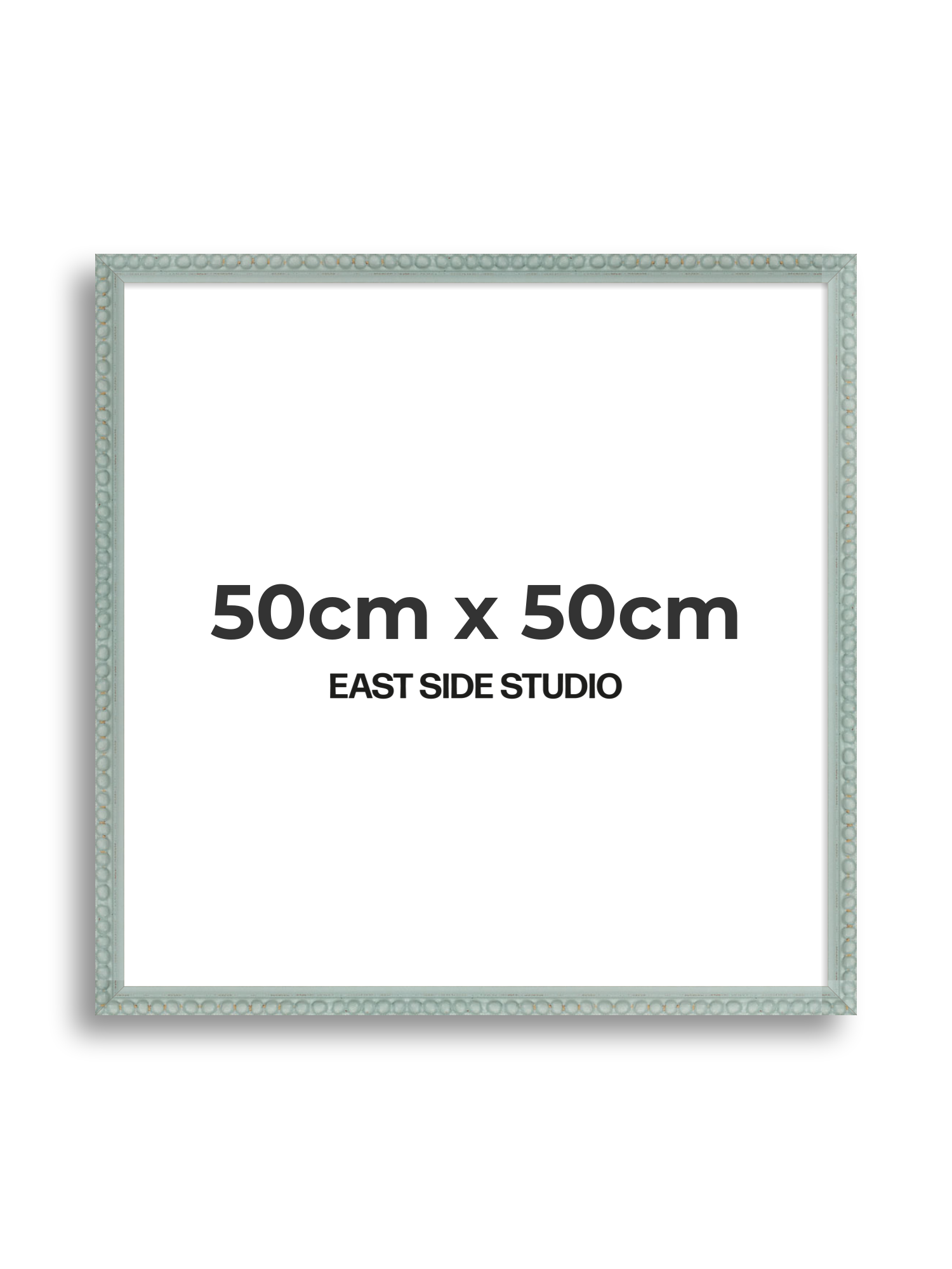 Sea Foam Grey Bobbin 50cm x 50cm picture frame