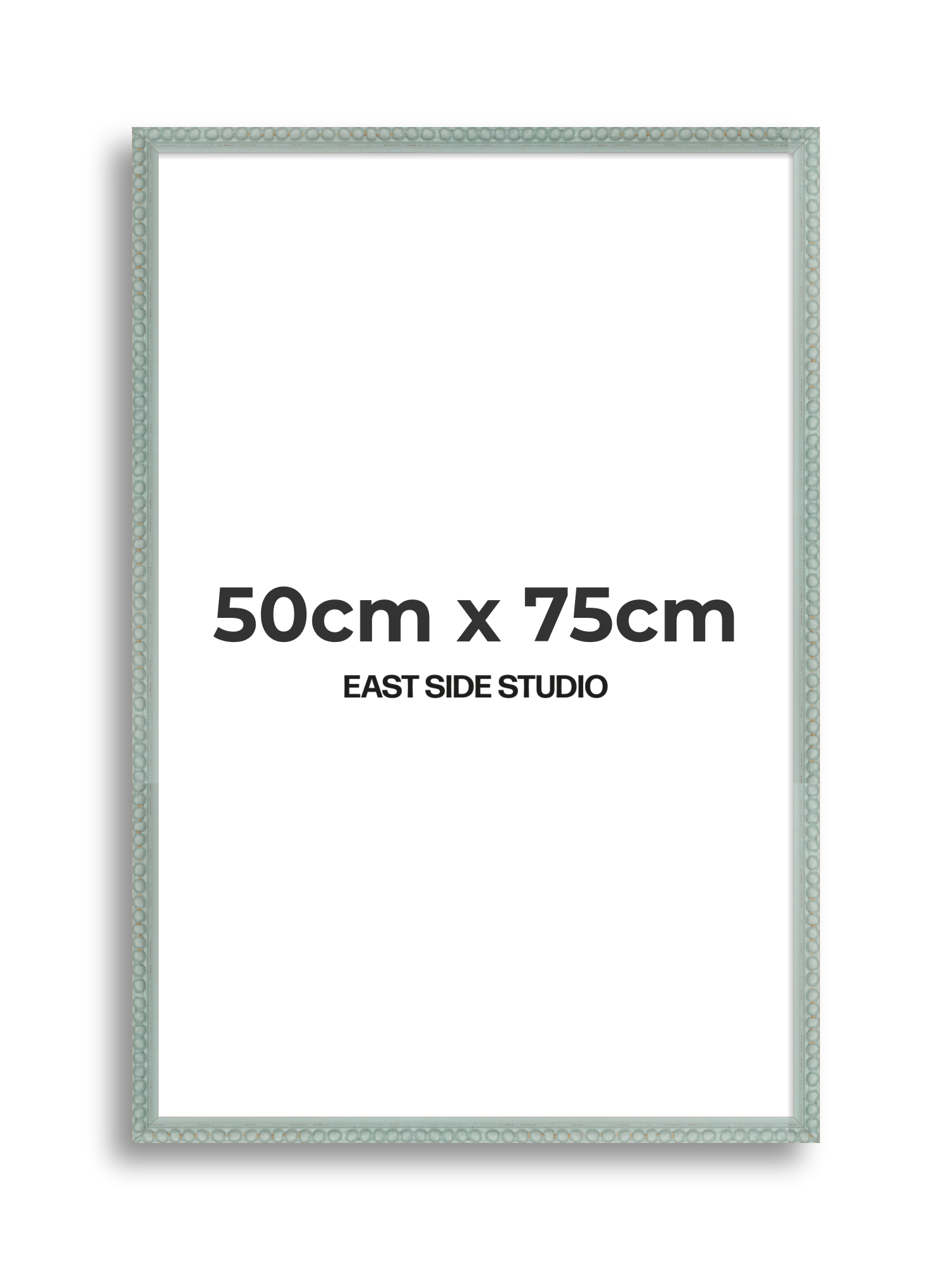 Sea Foam Grey Bobbin 50cm x 75cm picture frame