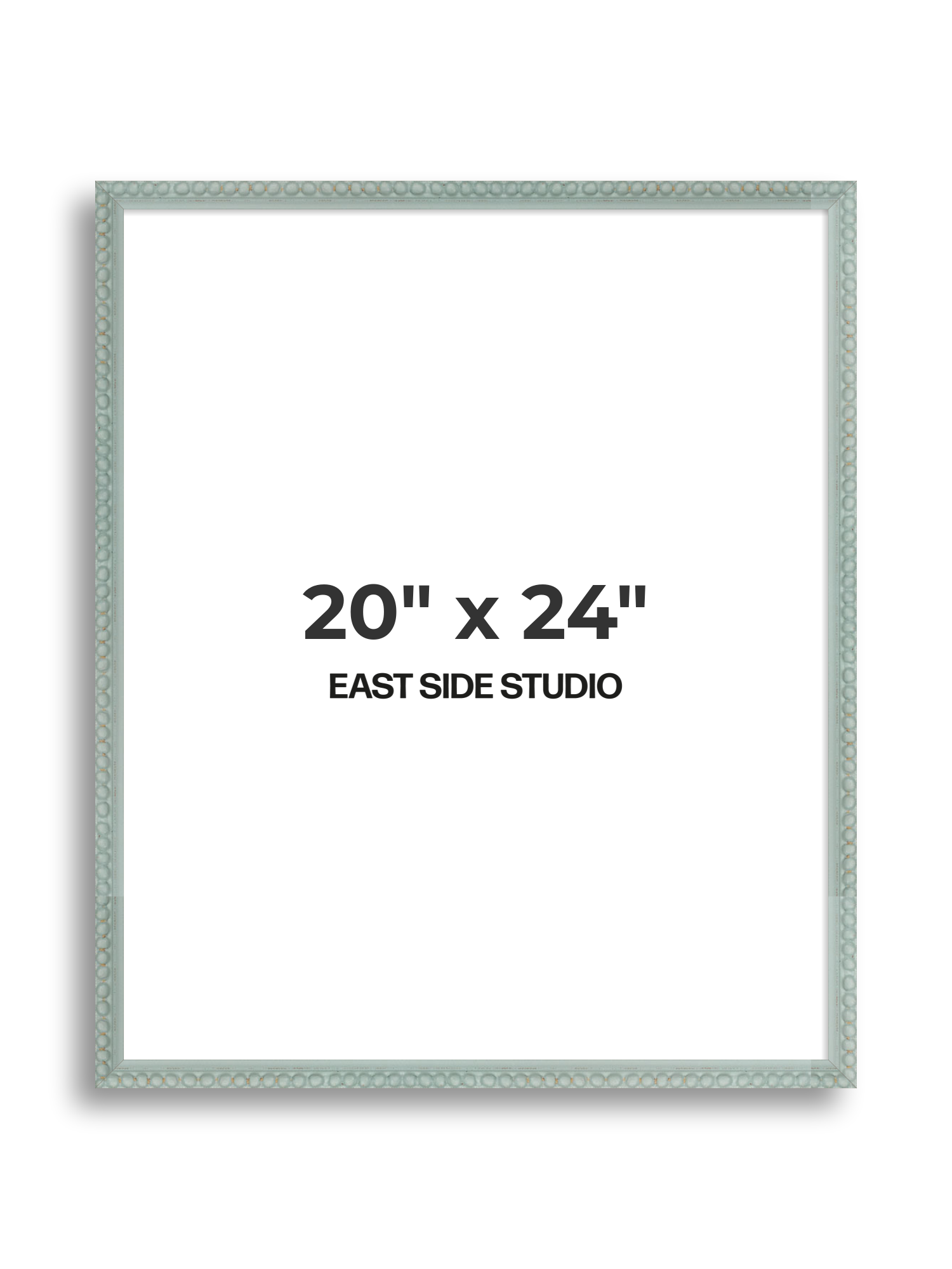 Sea Foam Grey Bobbin 20" x 24" picture frame