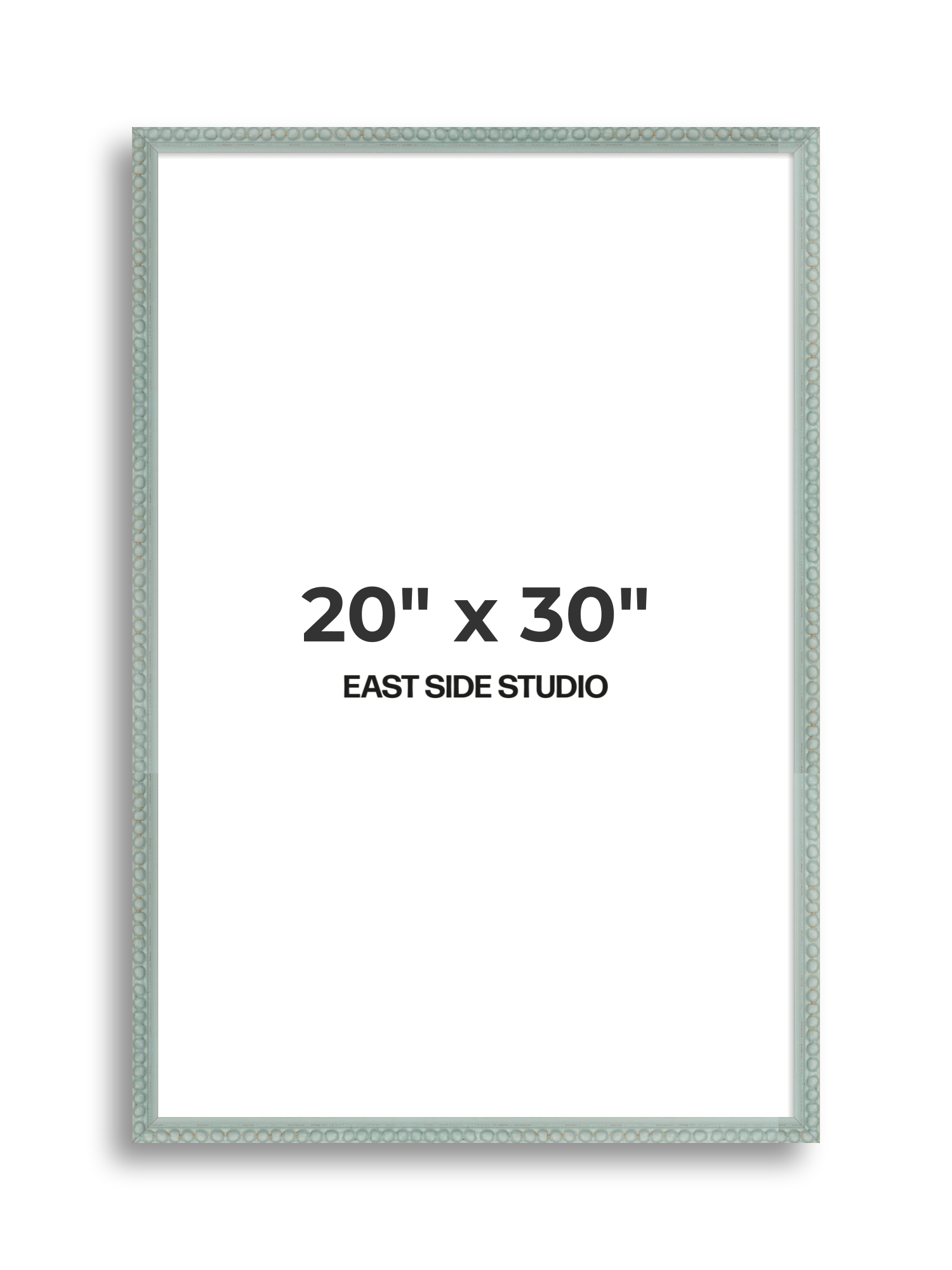 Sea Foam Grey Bobbin 20" x 30" picture frame