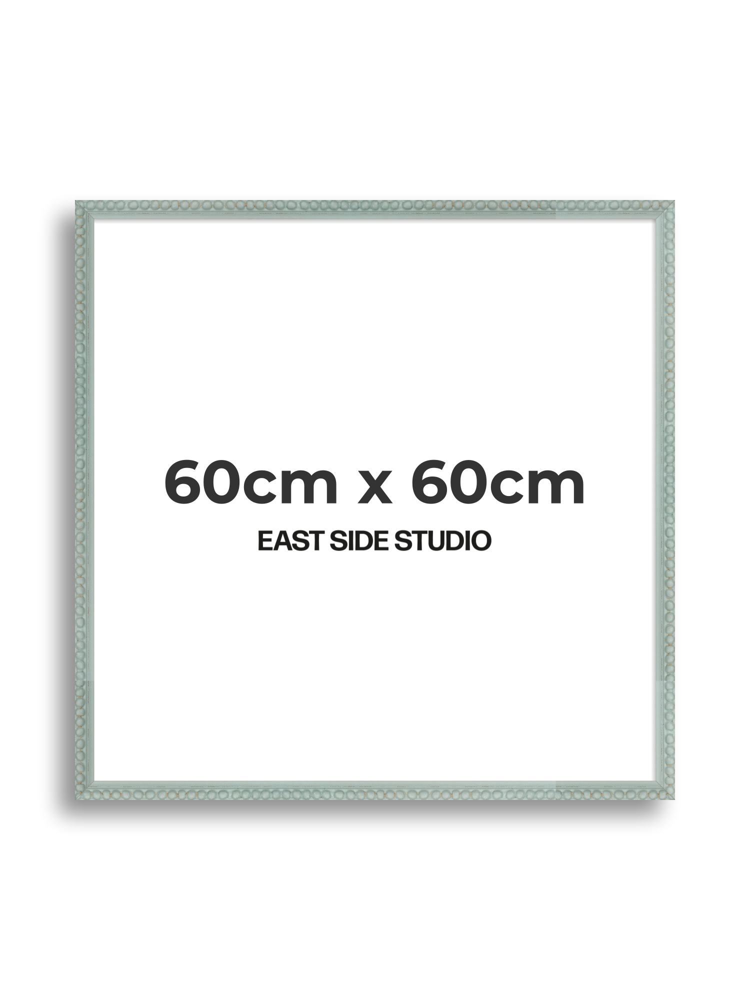 Sea Foam Grey Bobbin 60cm x 60cm picture frame