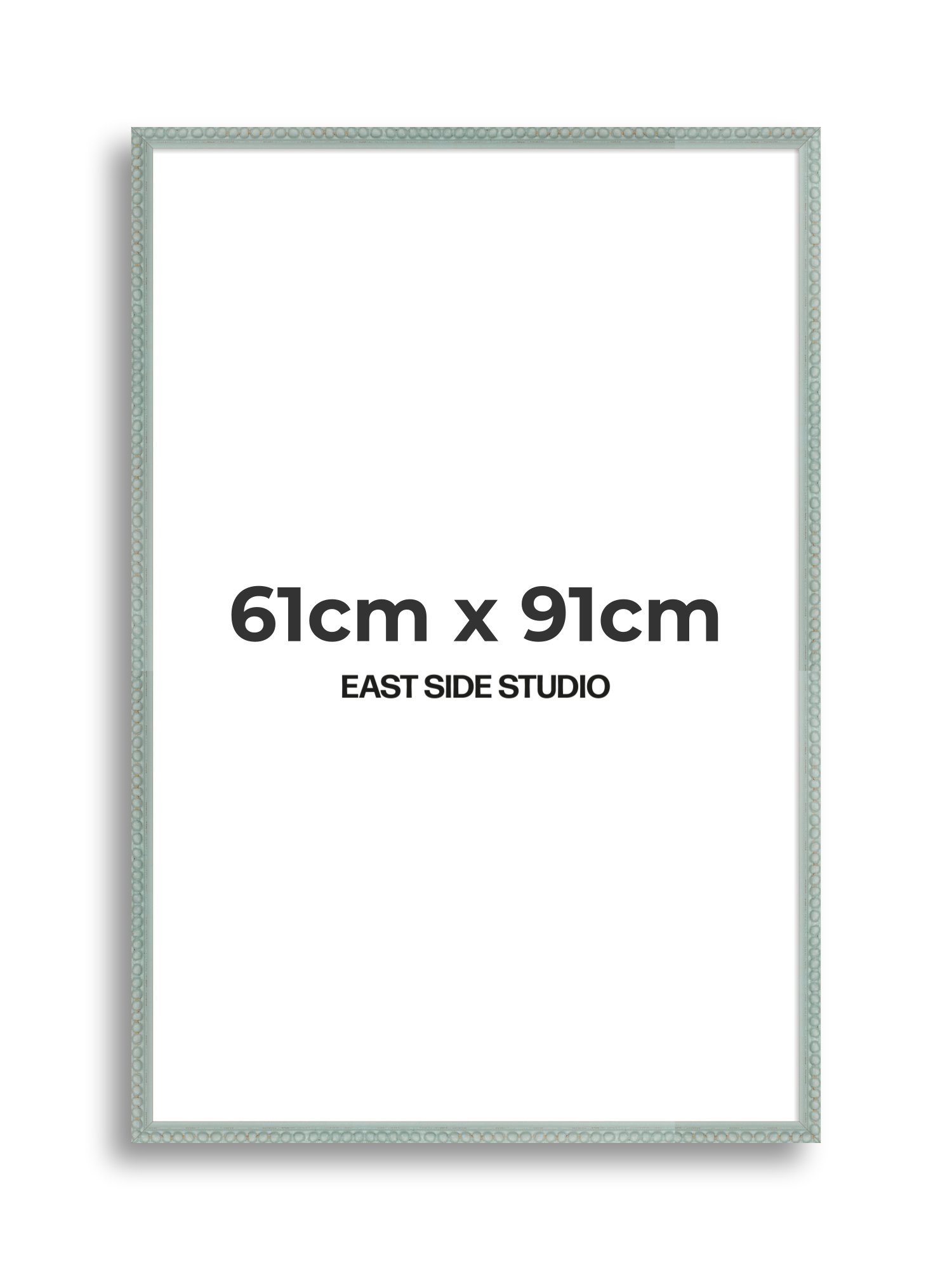 Sea Foam Grey Bobbin 61cm x 91cm picture frame