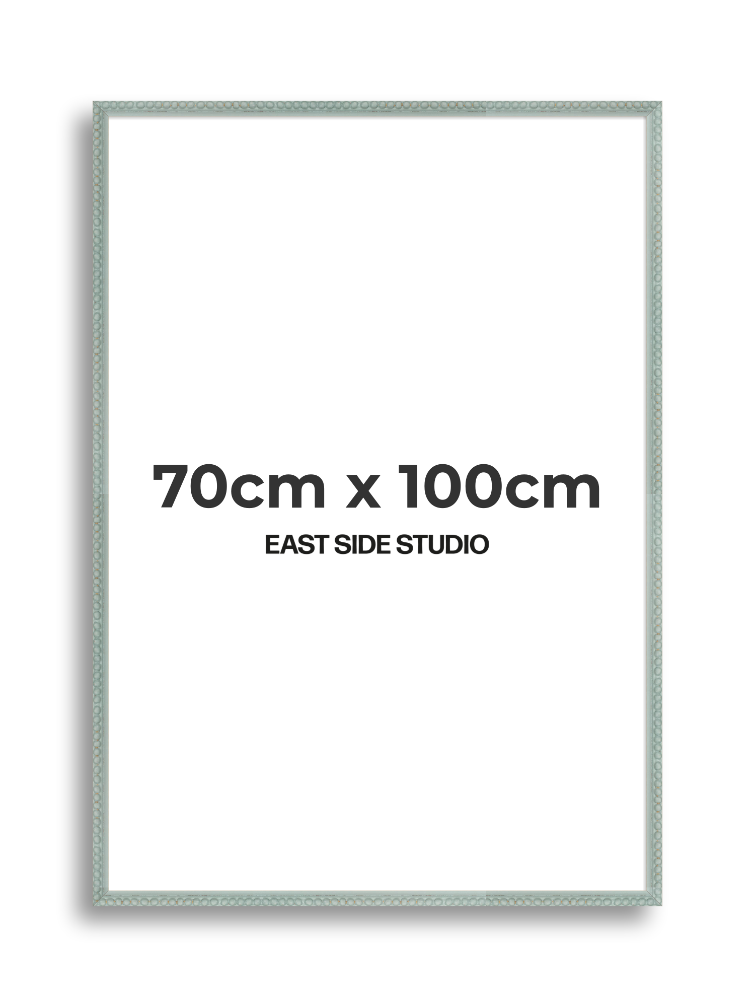 Sea Foam Grey Bobbin 70cm x 100cm picture frame