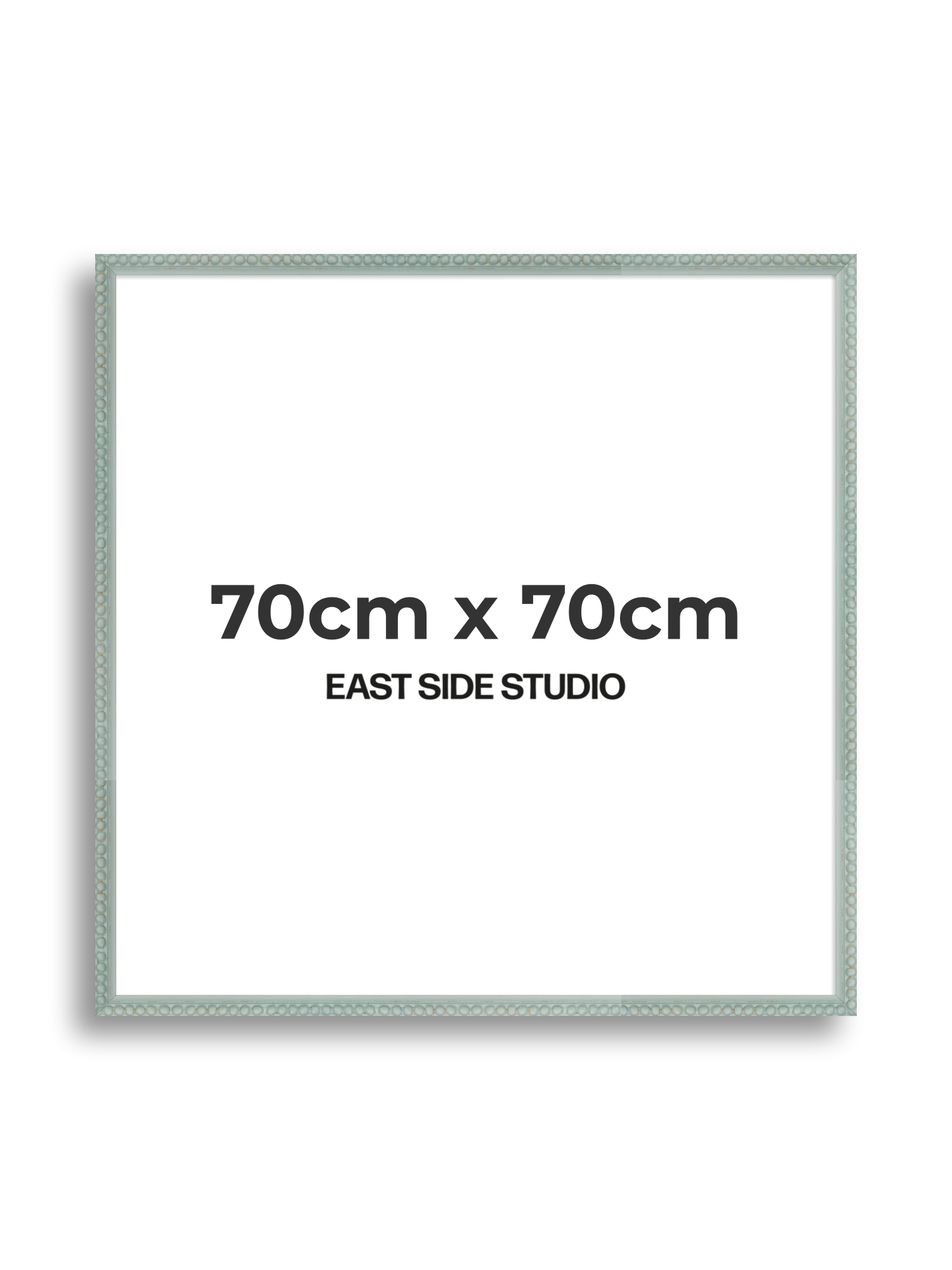 Sea Foam Grey Bobbin 70cm x 70cm picture frame