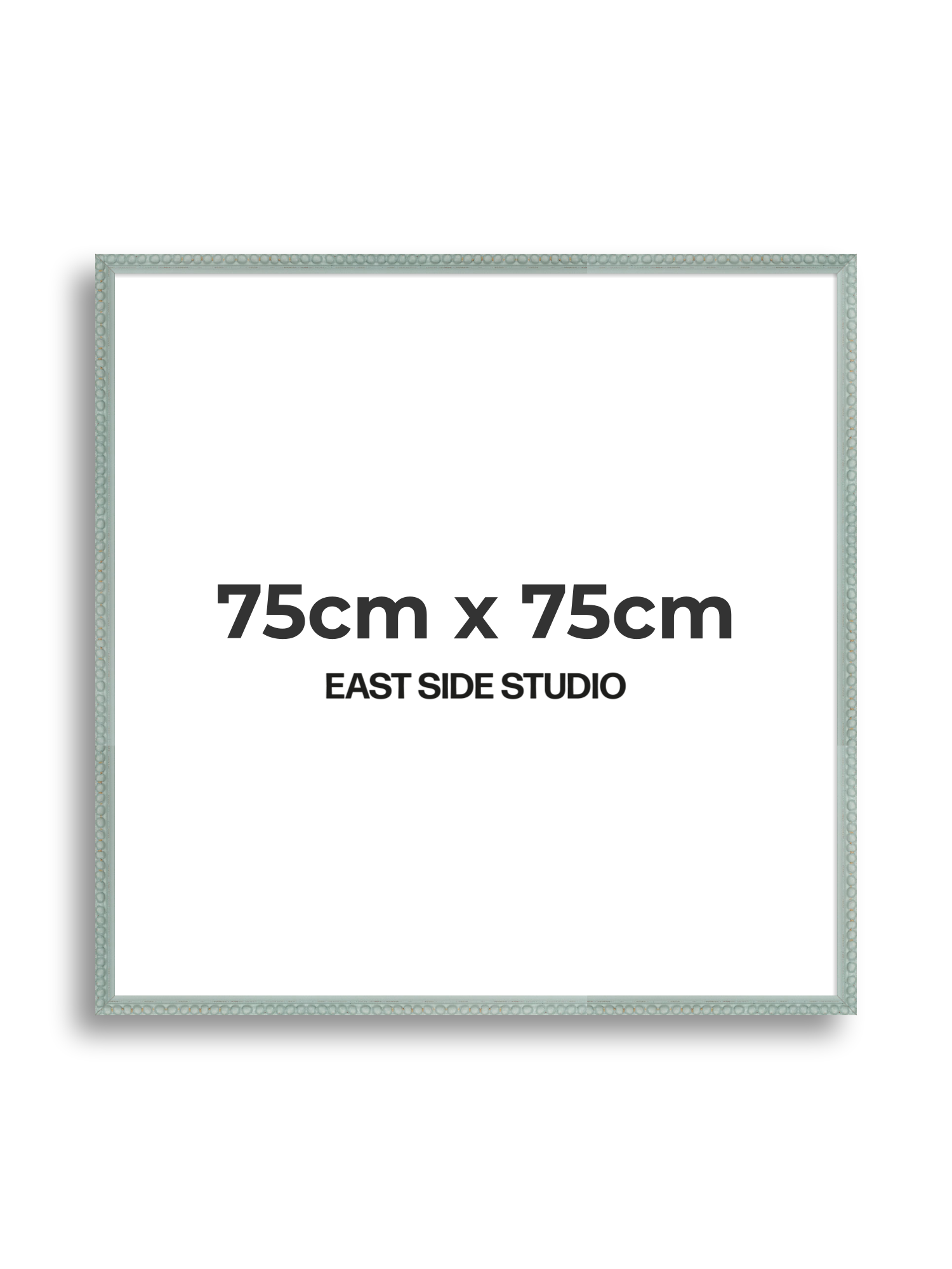 Sea Foam Grey Bobbin 75cm x 75cm picture frame
