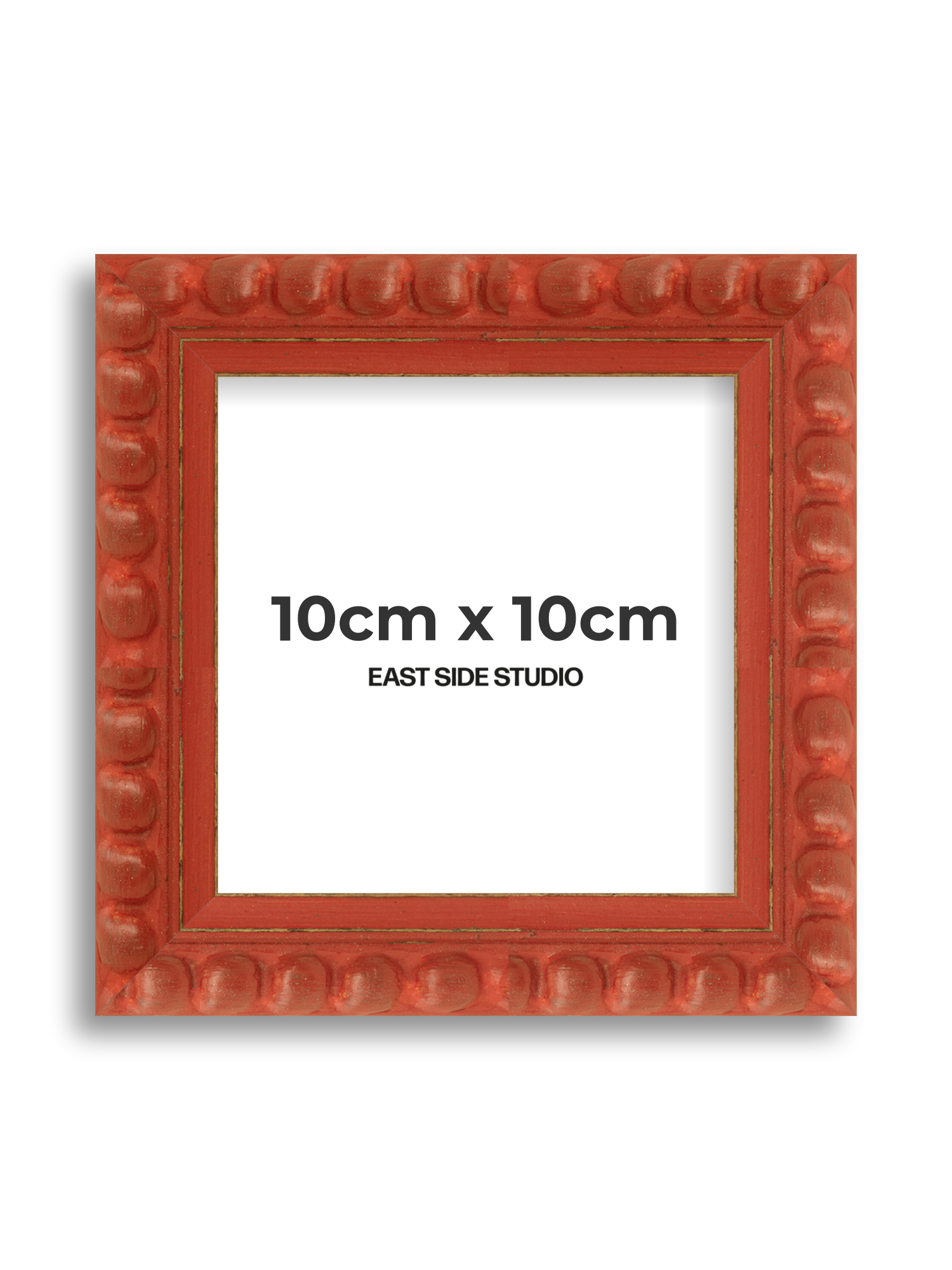 Brick Red Bobbin 10cm x 10cm picture frame