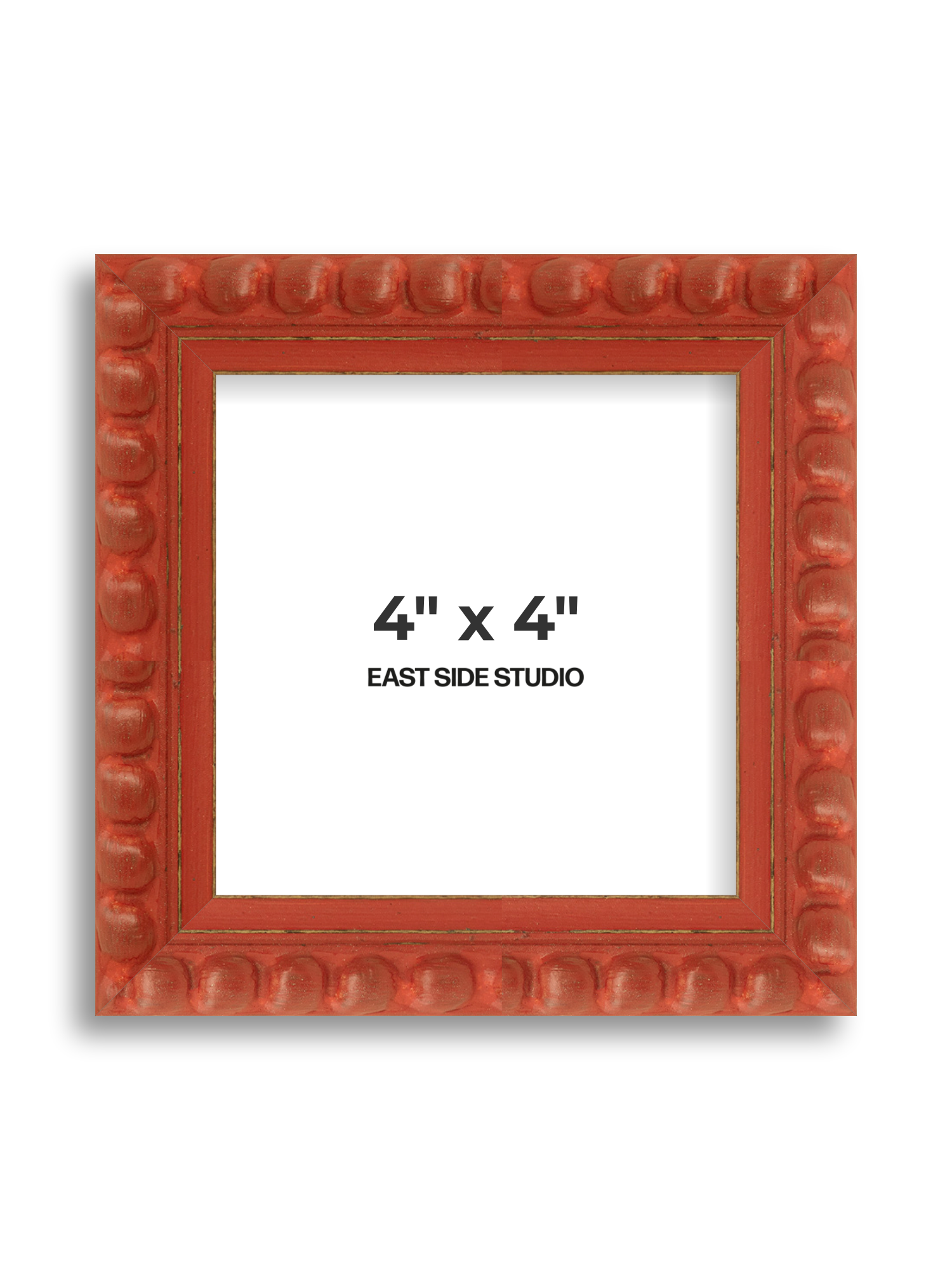 Brick Red Bobbin 4" x 4" picture frame