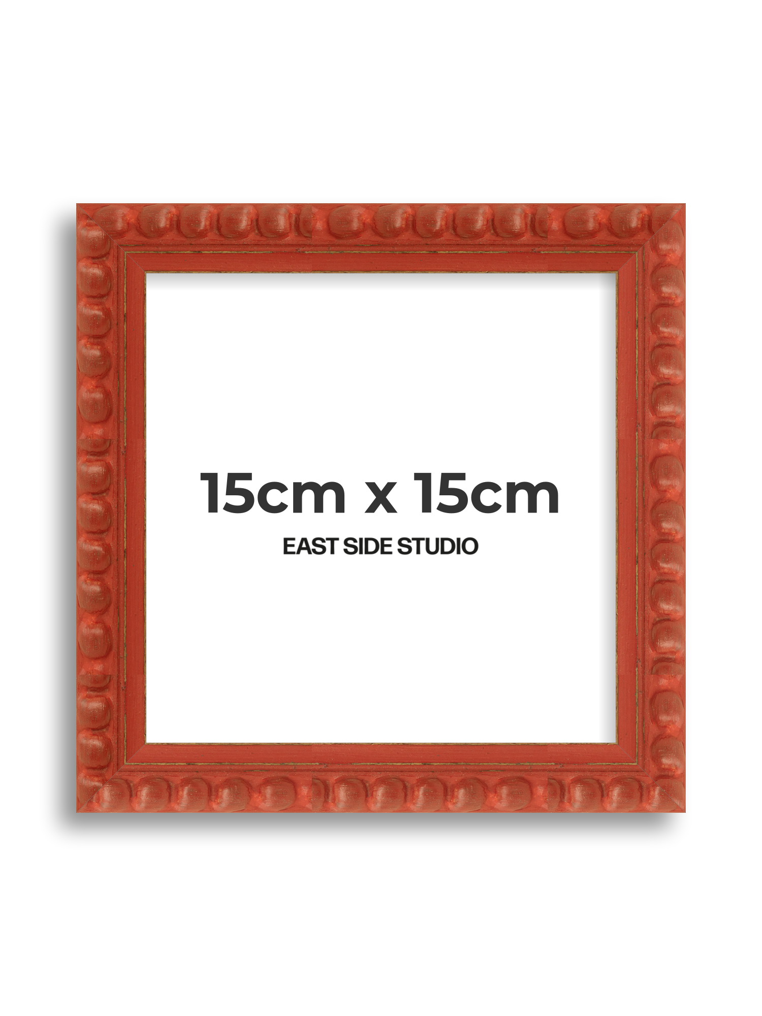 Brick Red Bobbin 15cm x 15cm picture frame