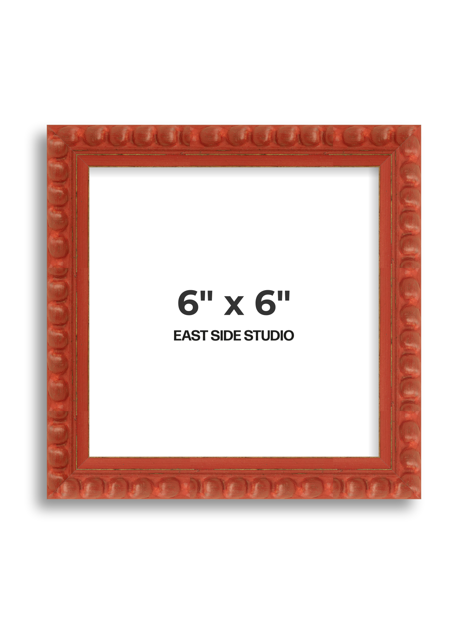 Brick Red Bobbin 6" x 6" picture frame