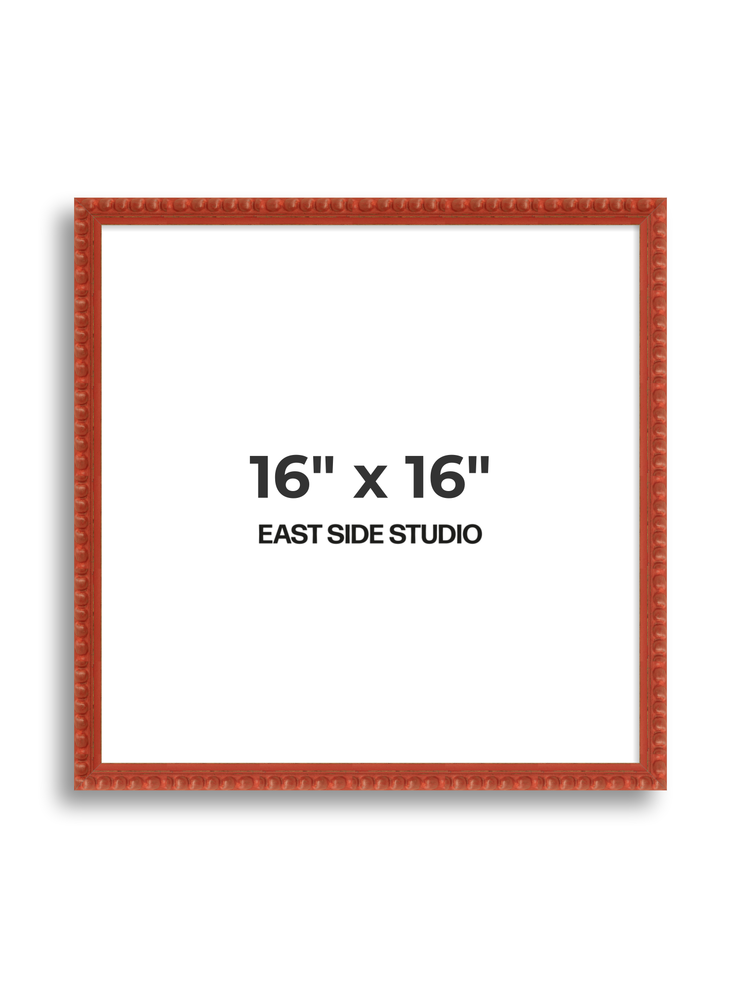 Brick Red Bobbin 16" x 16" picture frame