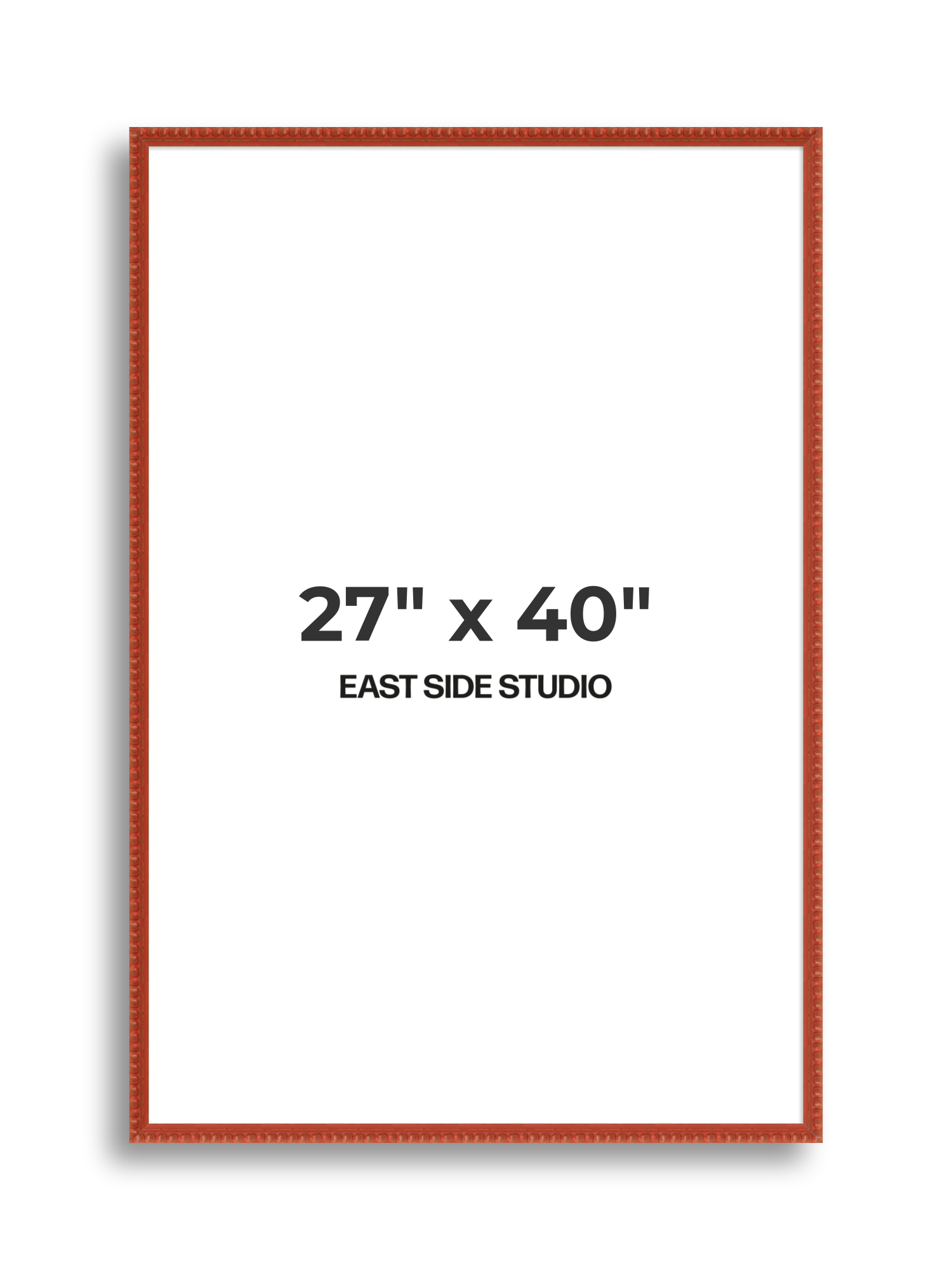 Brick Red Bobbin 27" x 40" picture frame