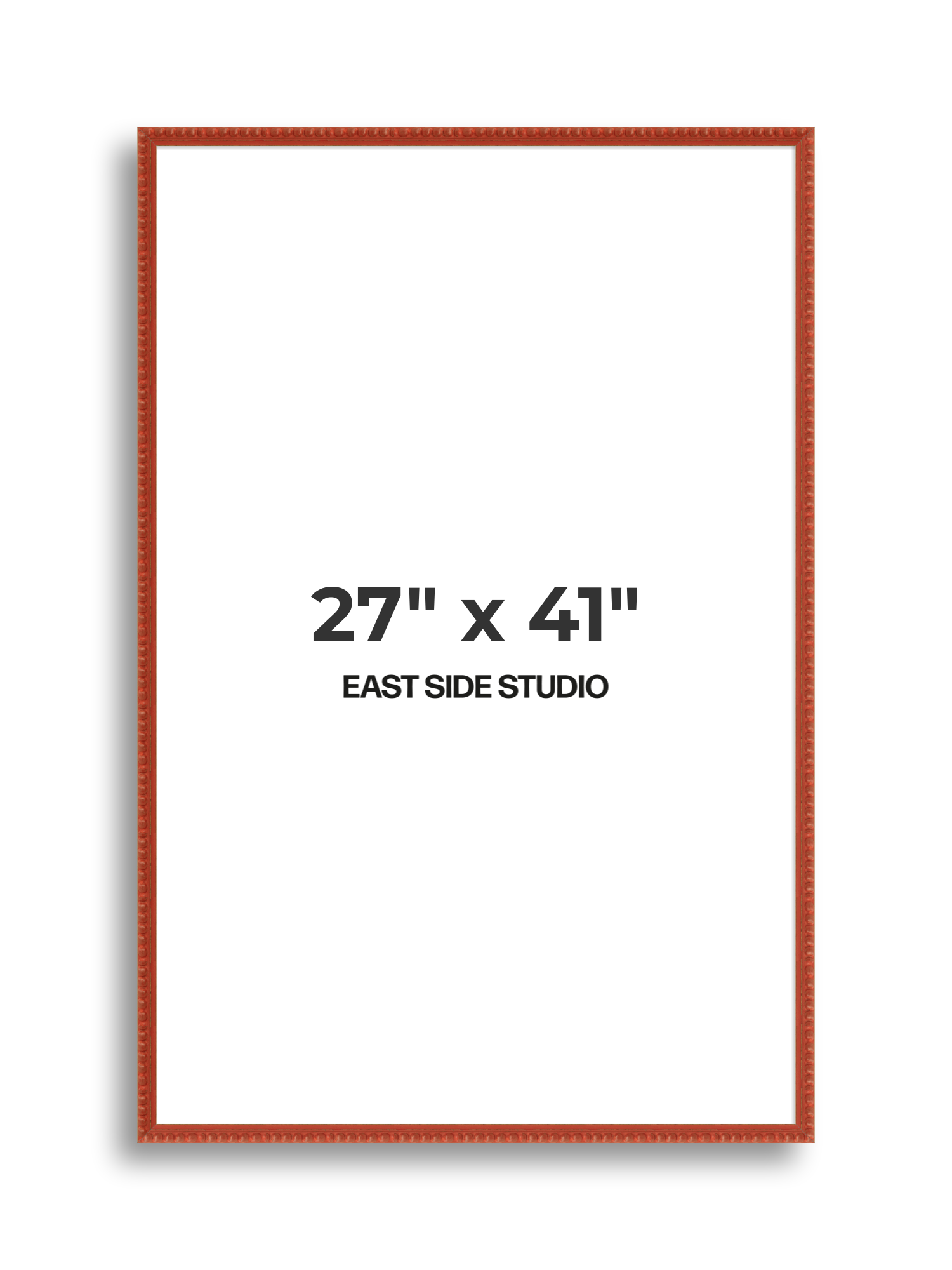 Brick Red Bobbin 27" x 41" picture frame