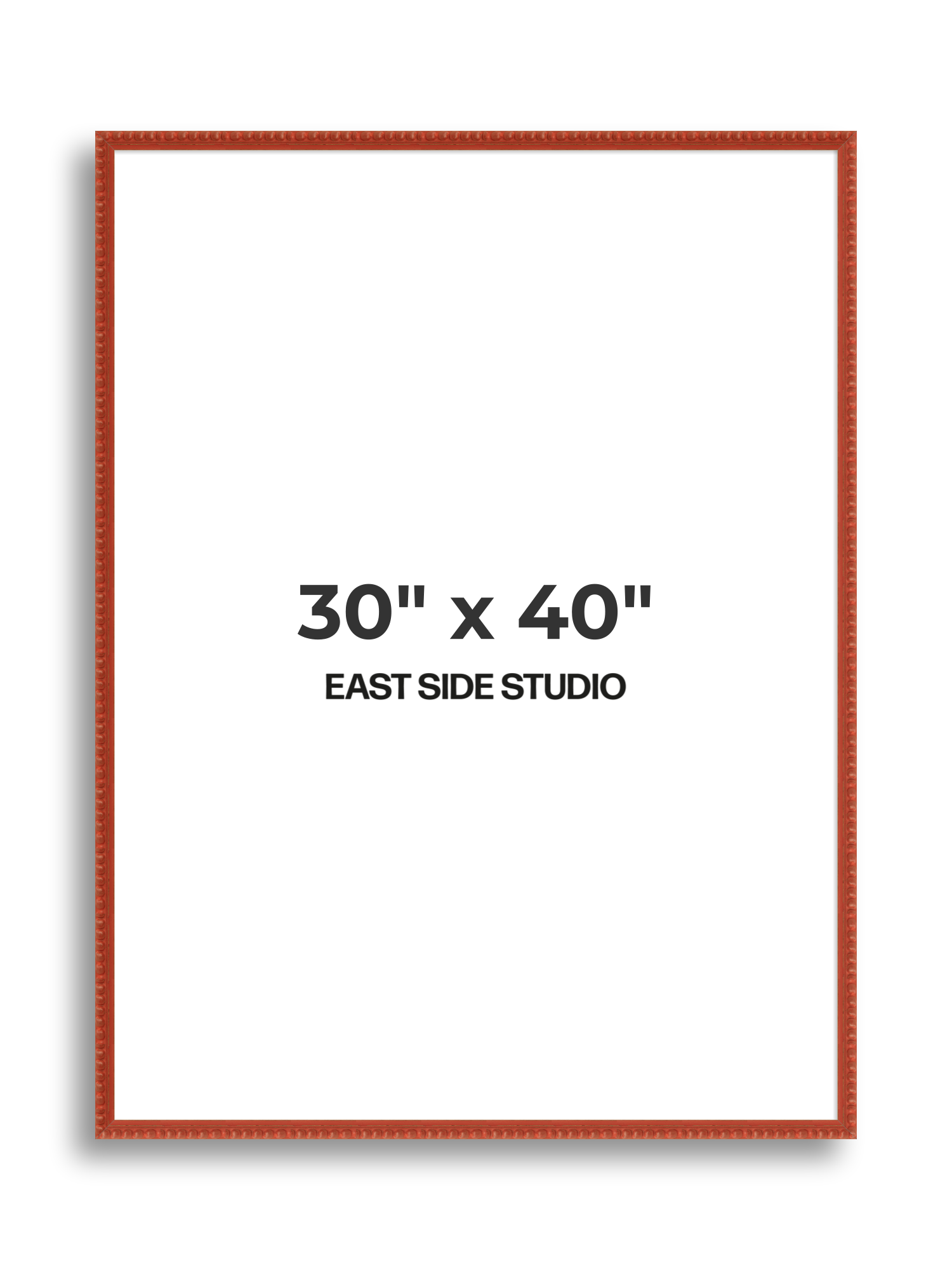 Brick Red Bobbin 30" x 40" picture frame