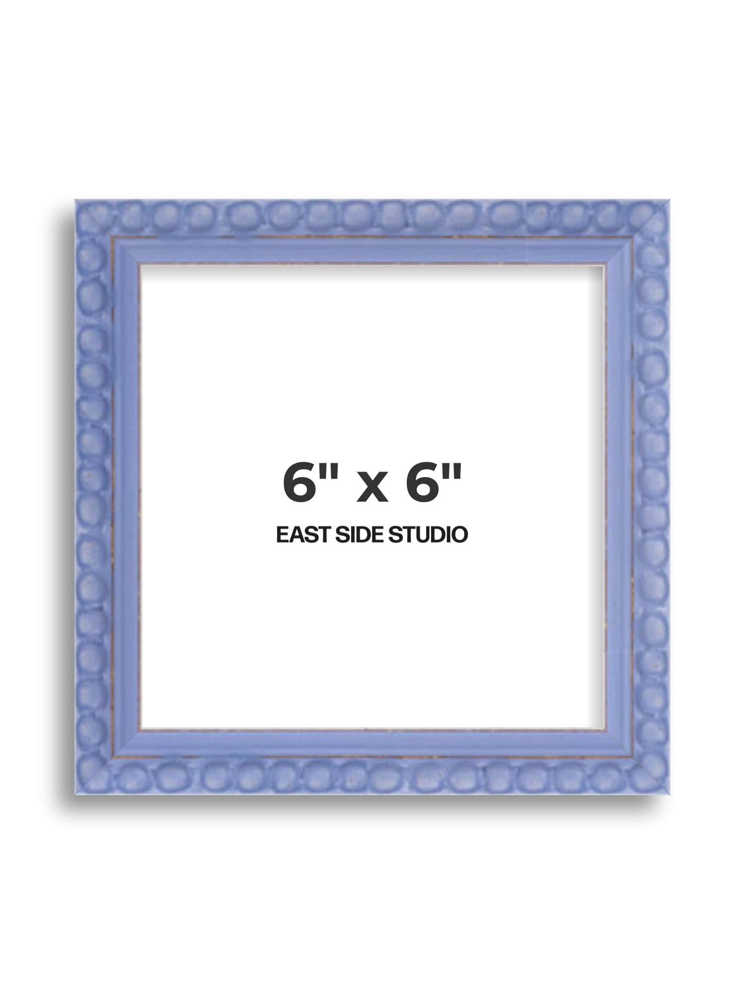 Periwinkle Blue Bobbin 6" x 6" picture frame