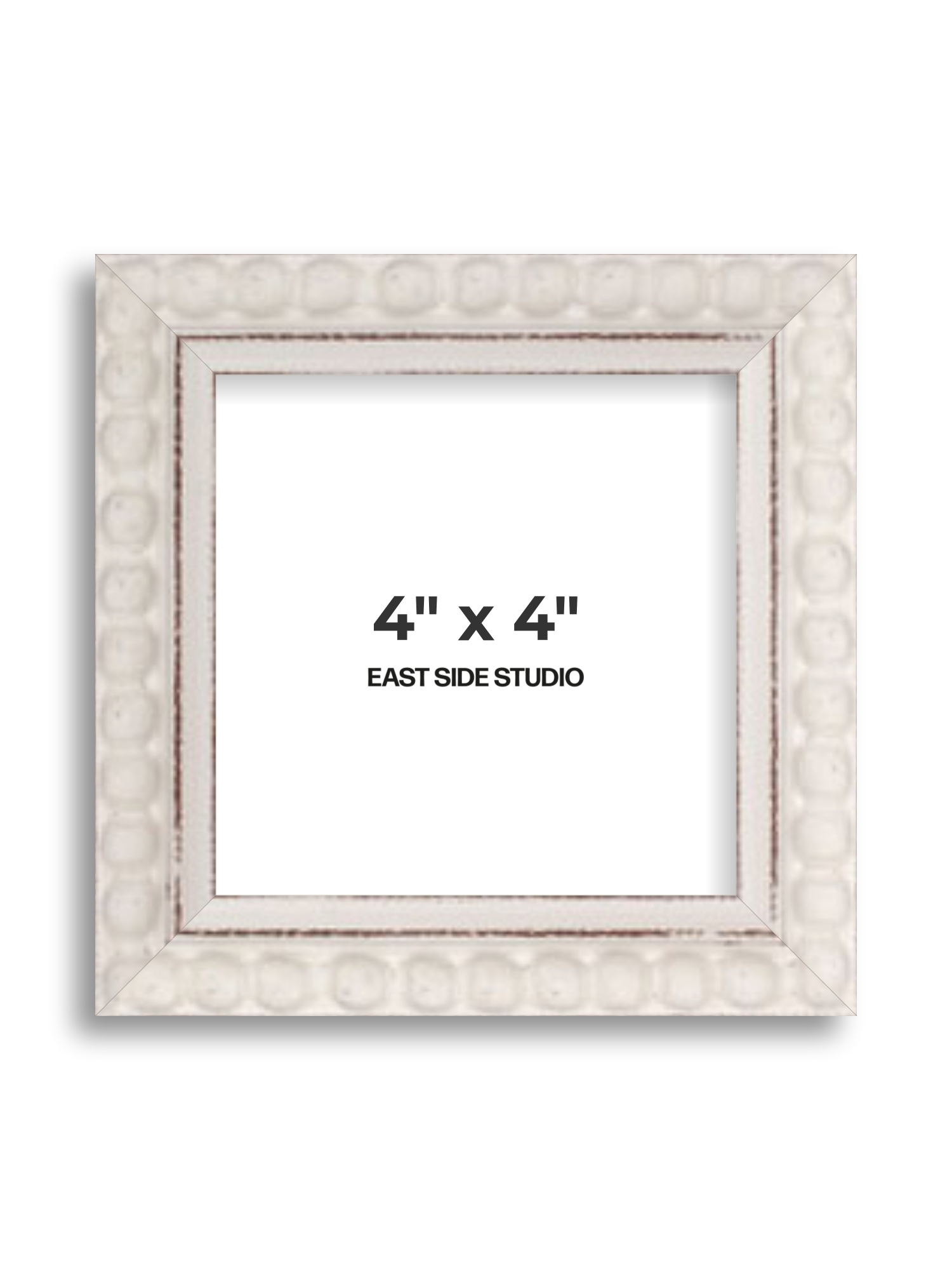 White Bobbin 4" x 4" picture frame