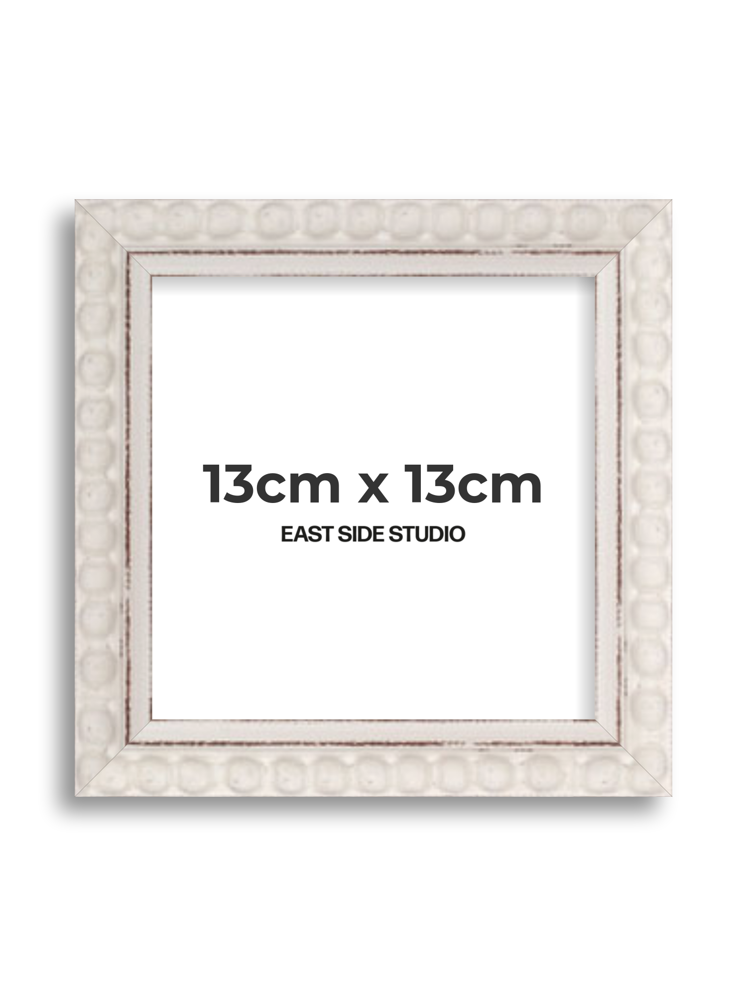 White Bobbin 13cm x 13cm picture frame
