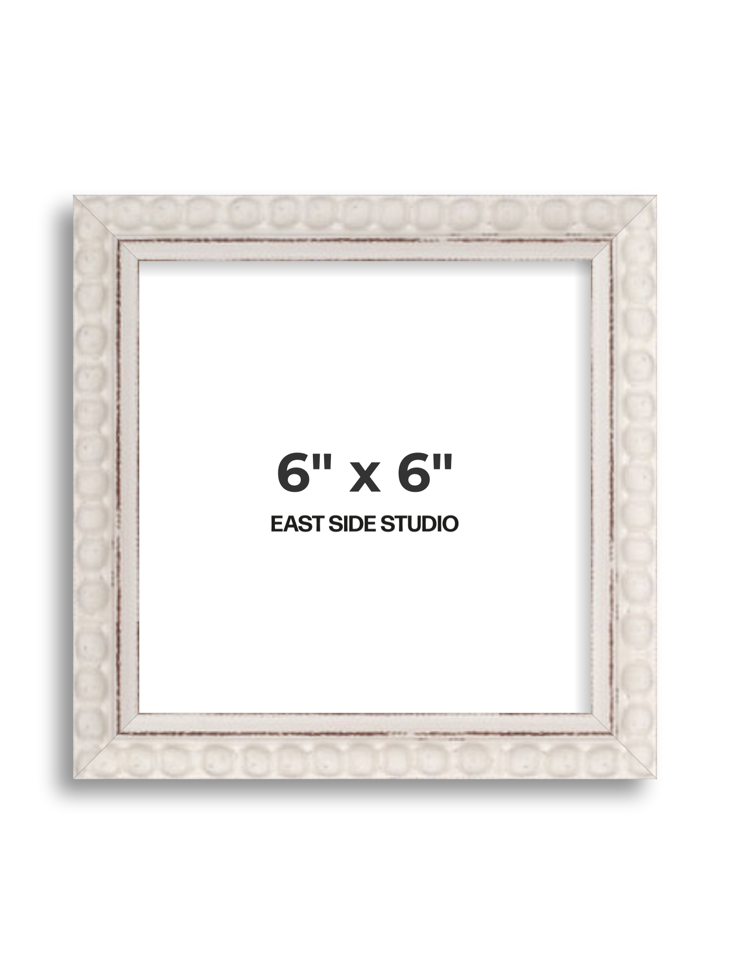 White Bobbin 6" x 6" picture frame