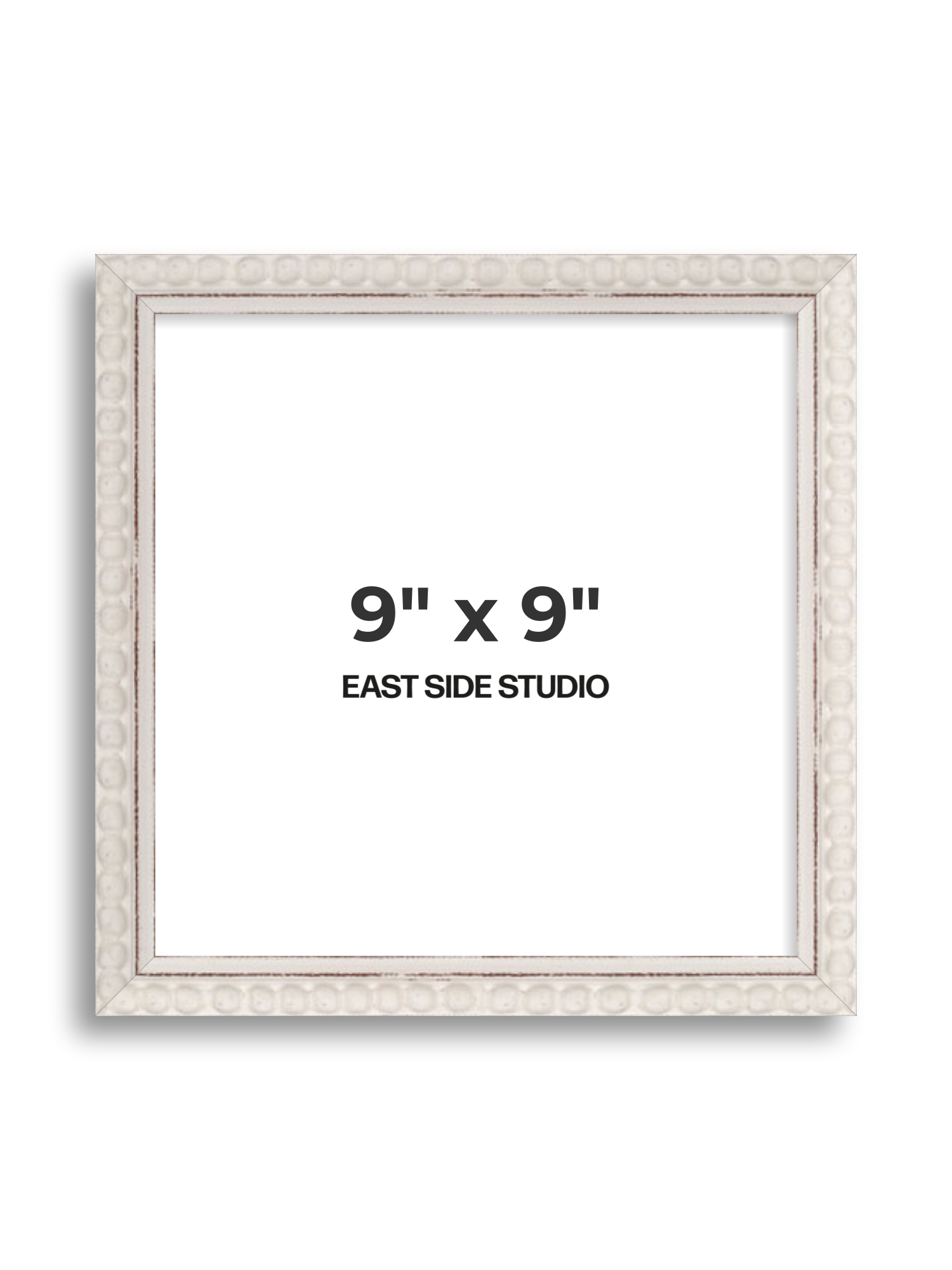 White Bobbin 9" x 9" picture frame