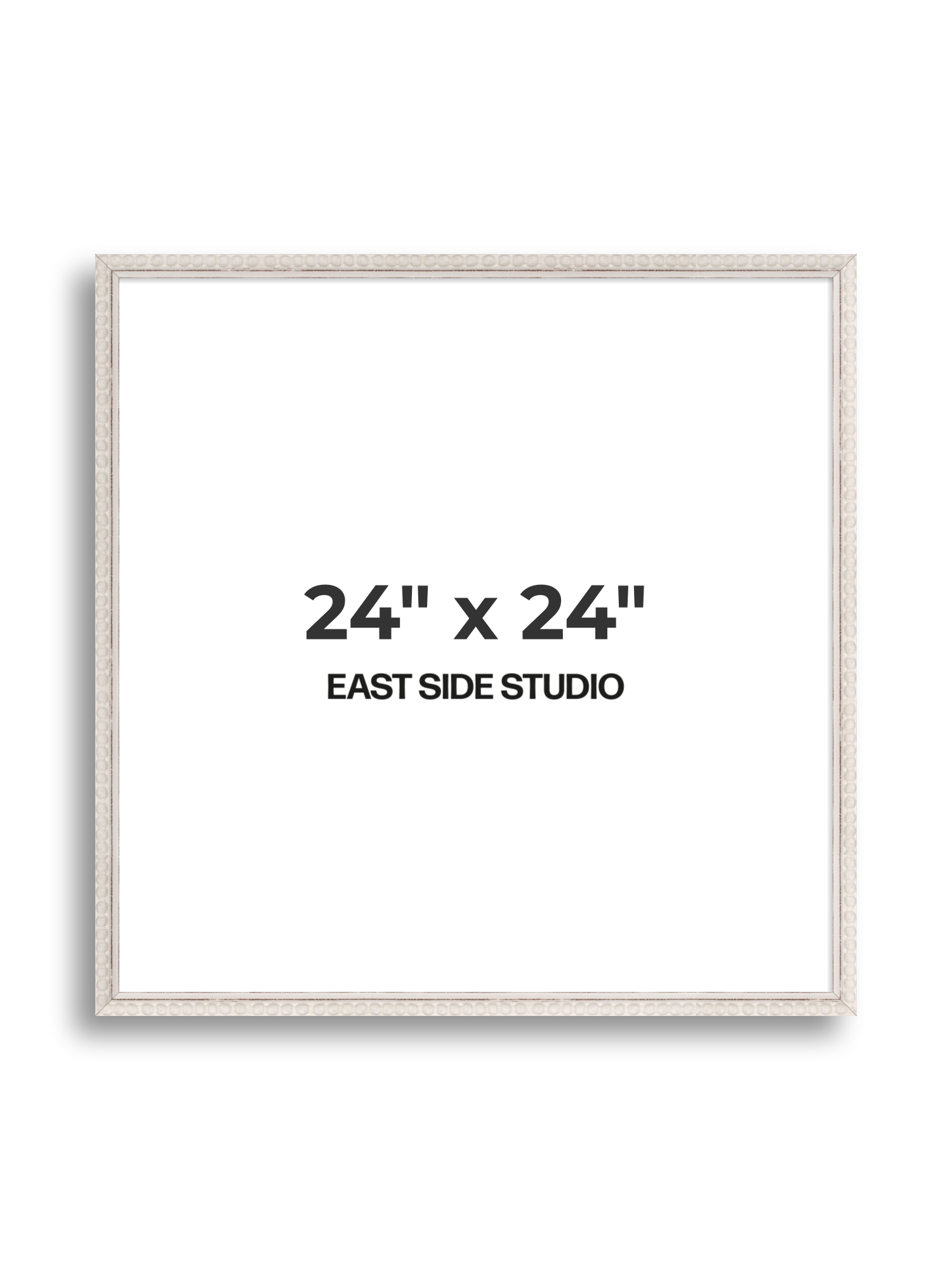 White Bobbin 24" x 24" picture frame