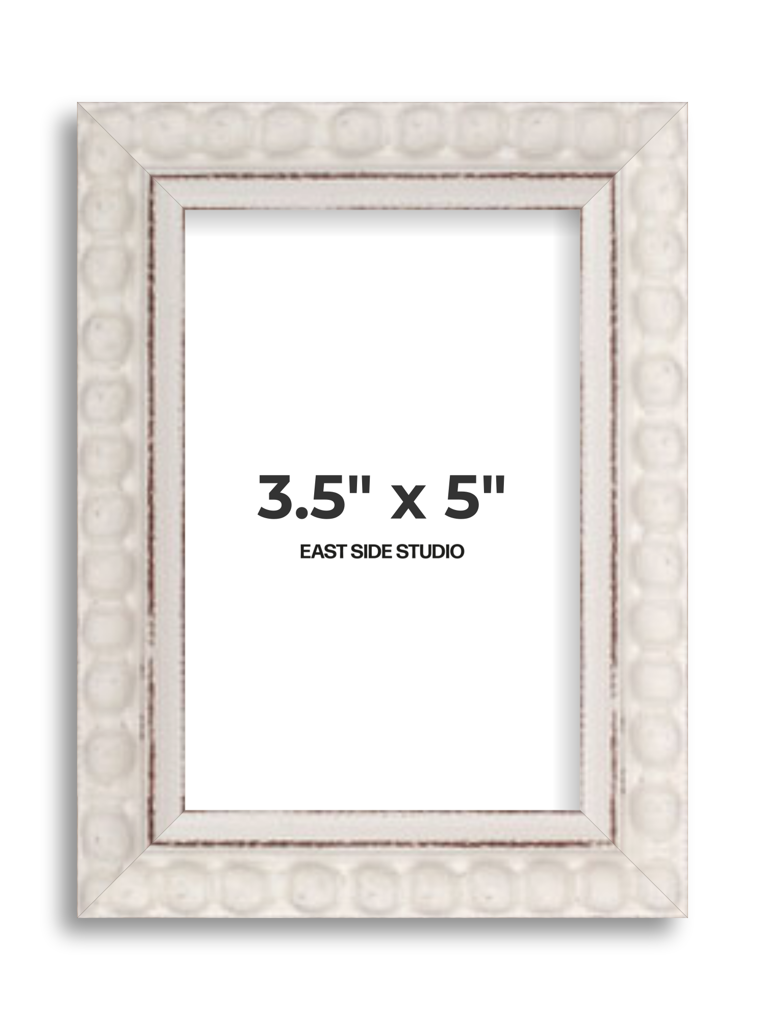 White Bobbin 3.5" x 5" picture frame
