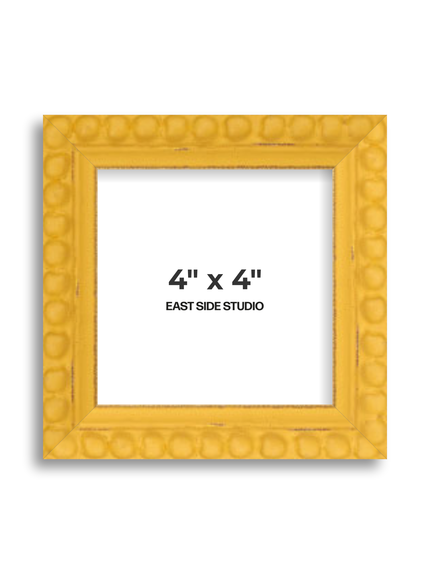 Yellow Bobbin 4" x 4" picture frame