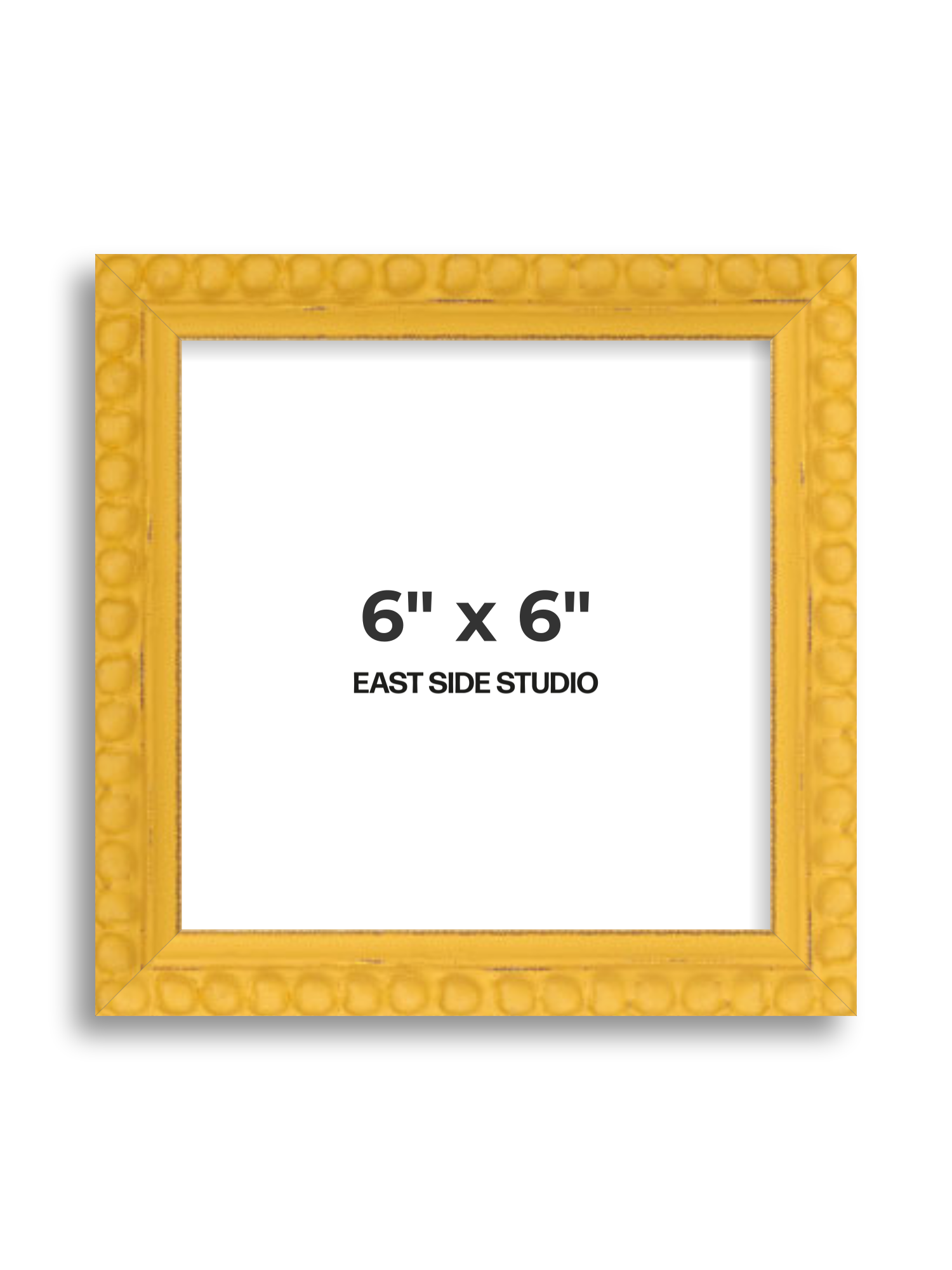Yellow Bobbin 6" x 6" picture frame