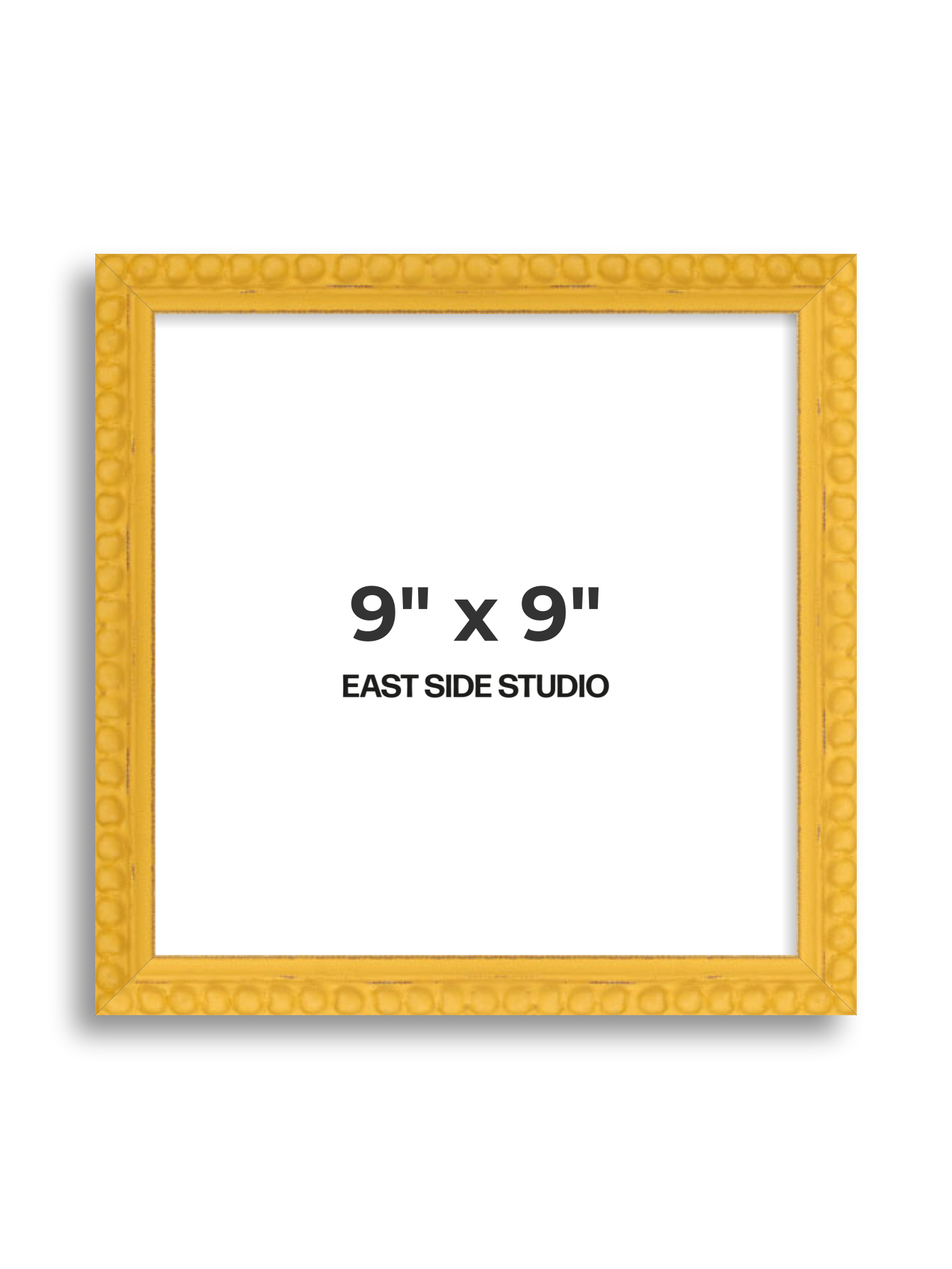 Yellow Bobbin 9" x 9" picture frame