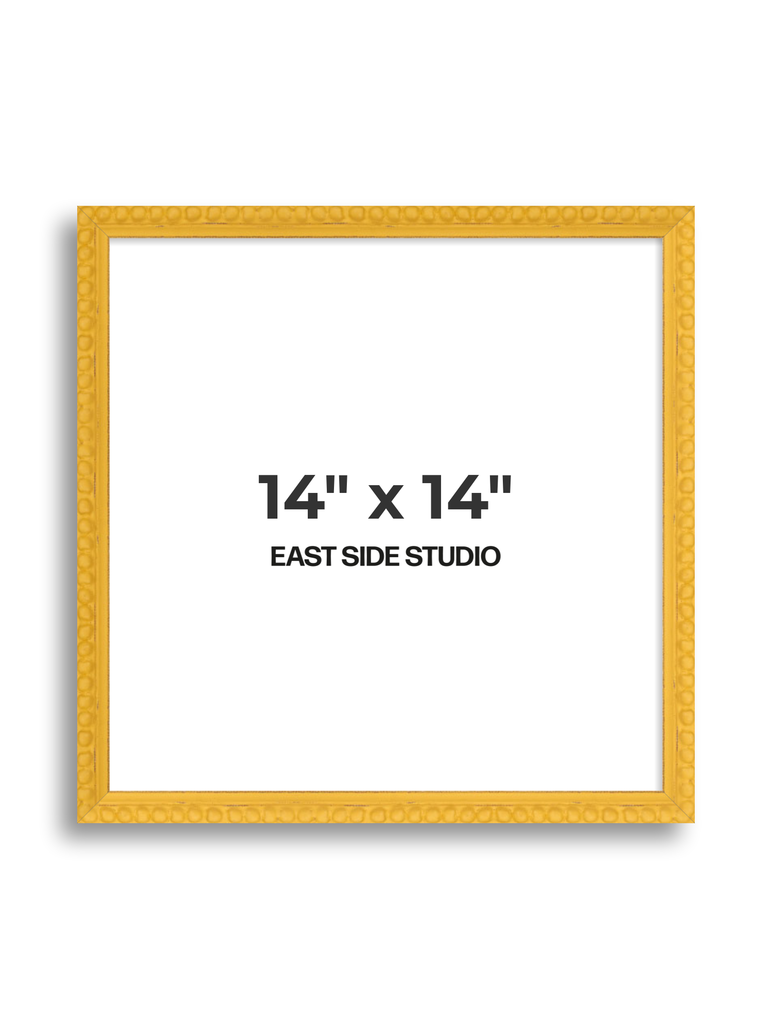 Yellow Bobbin 14" x 14" picture frame