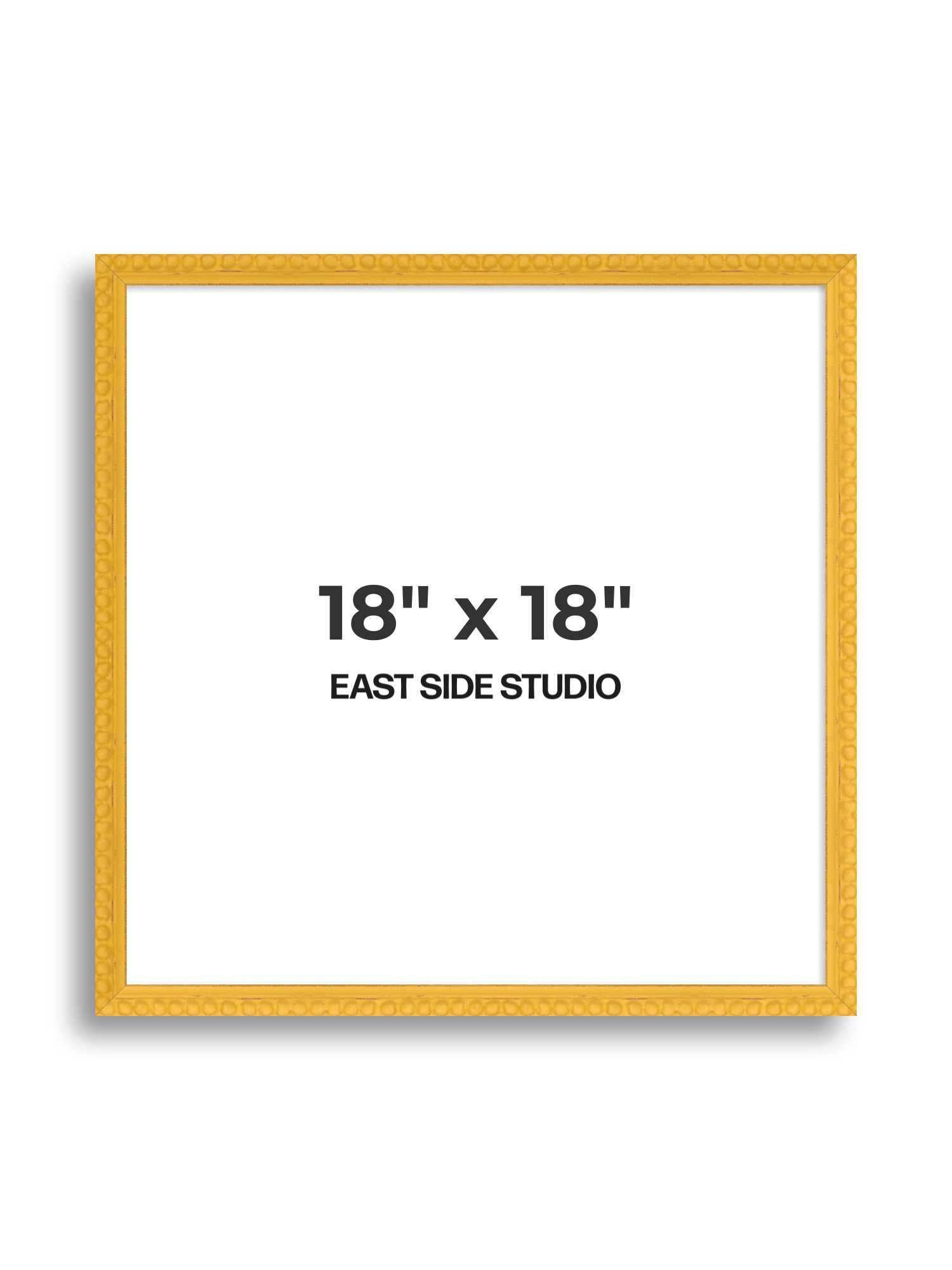 Yellow Bobbin 18" x 18" picture frame