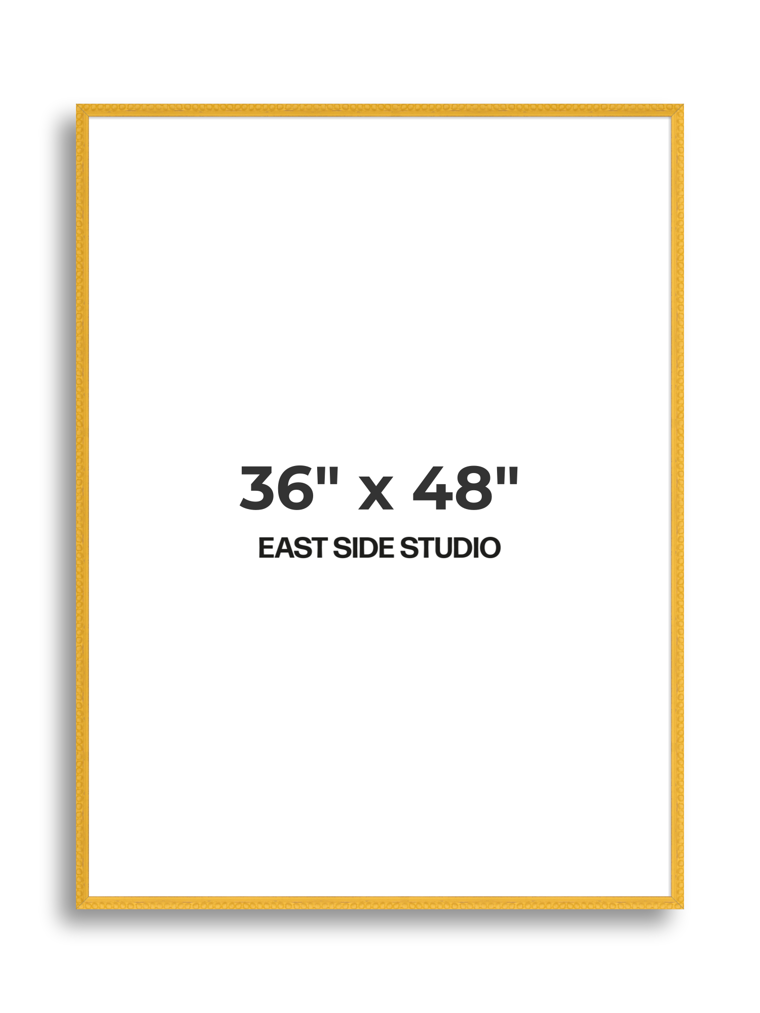 Yellow Bobbin 36" x 48" picture frame